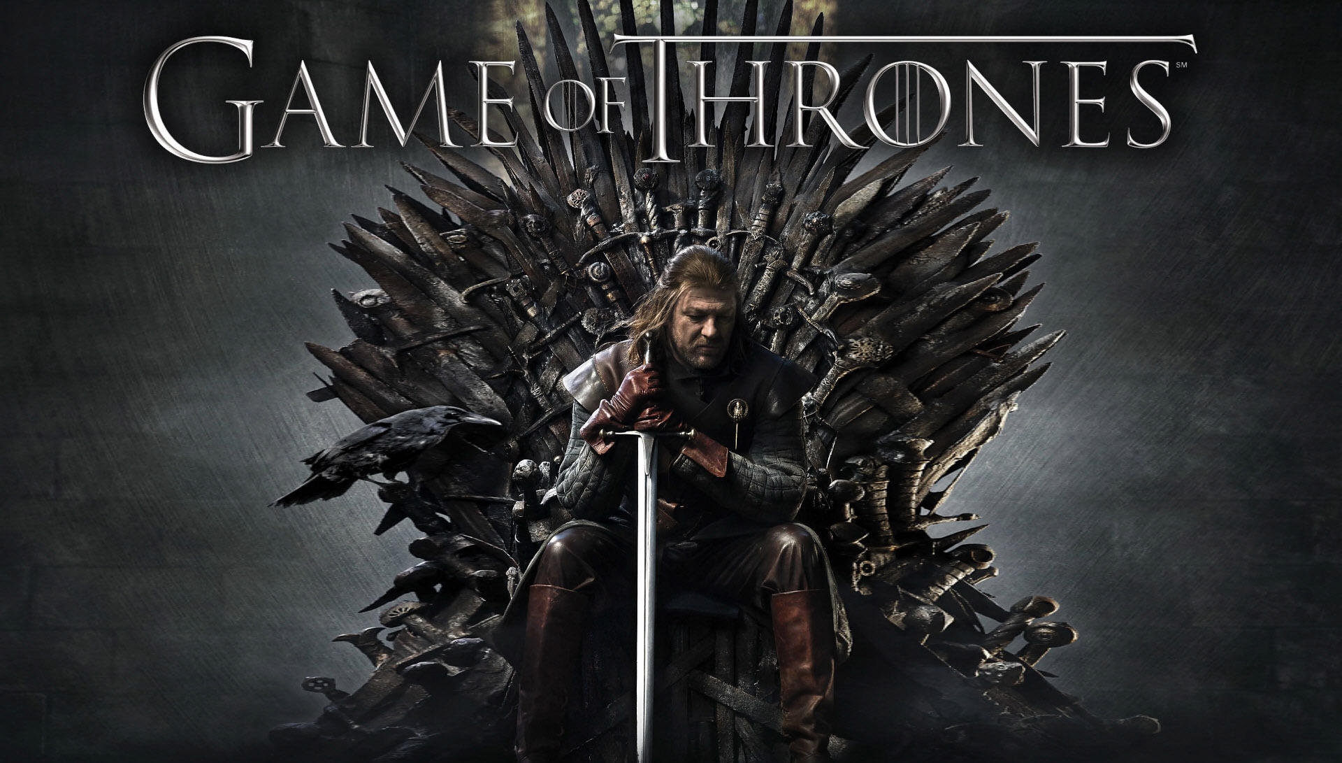 Game of Thrones: Ned Stark on the Iron Throne HD Wallpaper