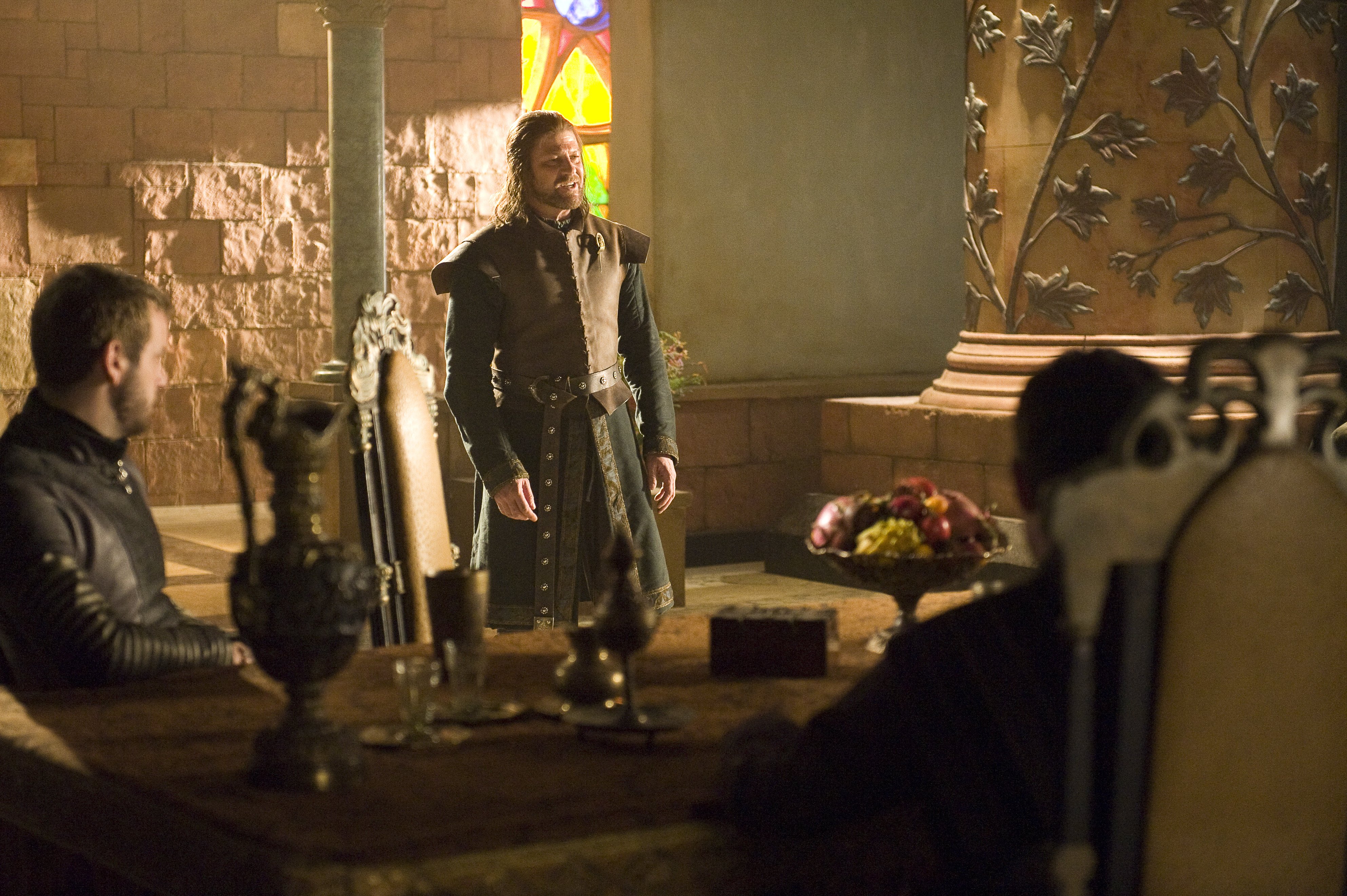Sean Bean in a medieval hall HD Wallpaper