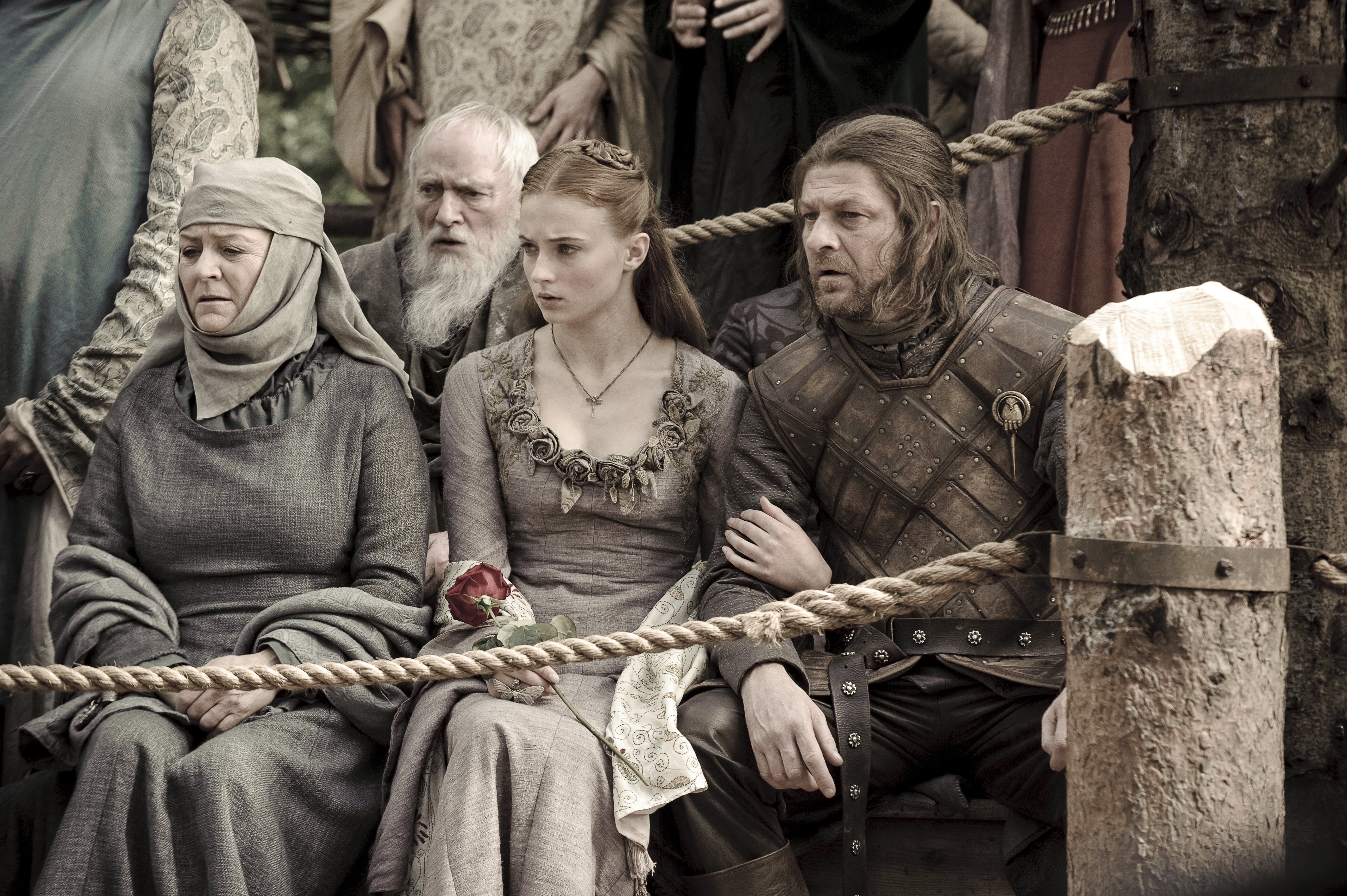Ned Stark and Sansa Stark from Game of Thrones HD Wallpaper