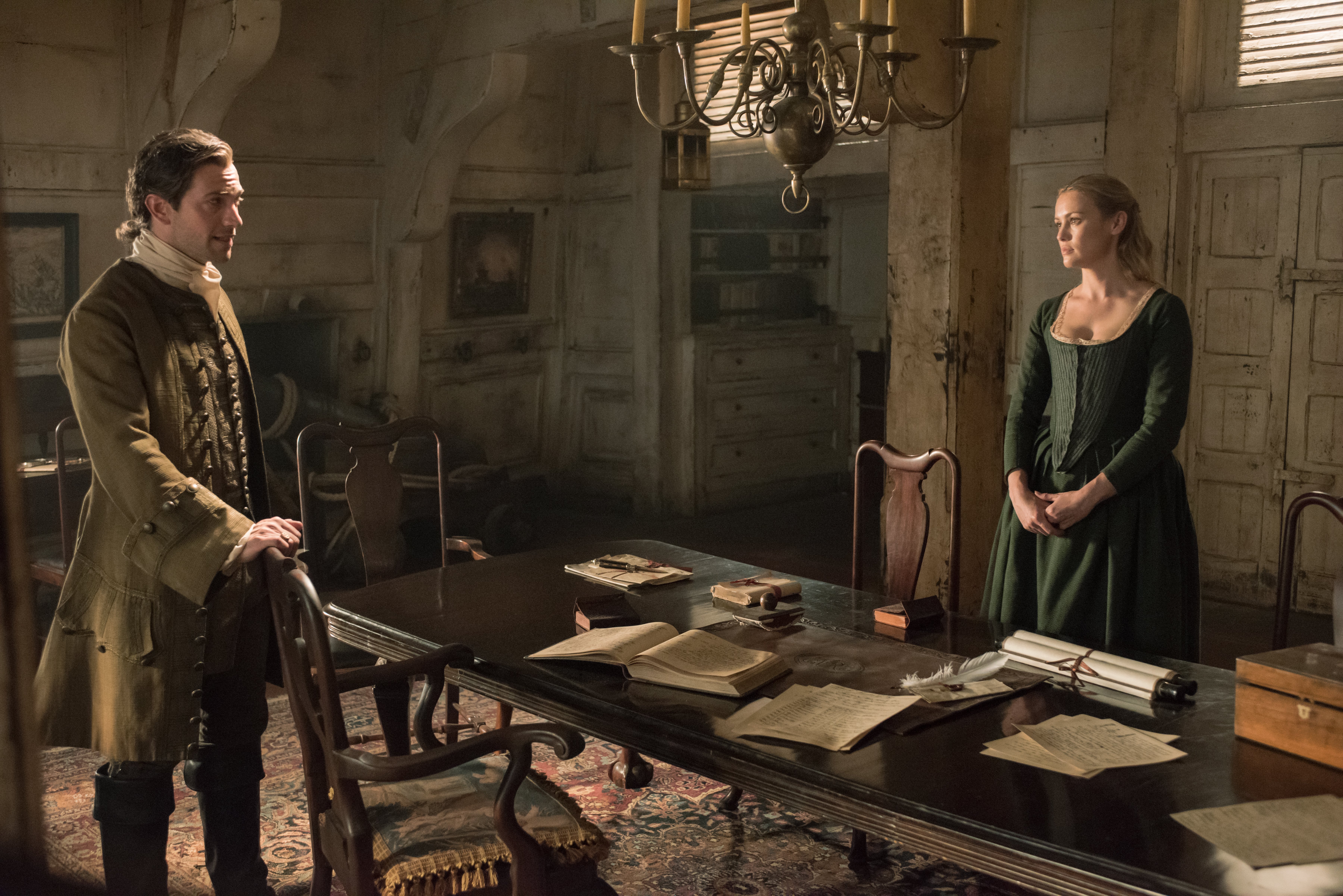 Hannah New in a historical drama scene HD Wallpaper