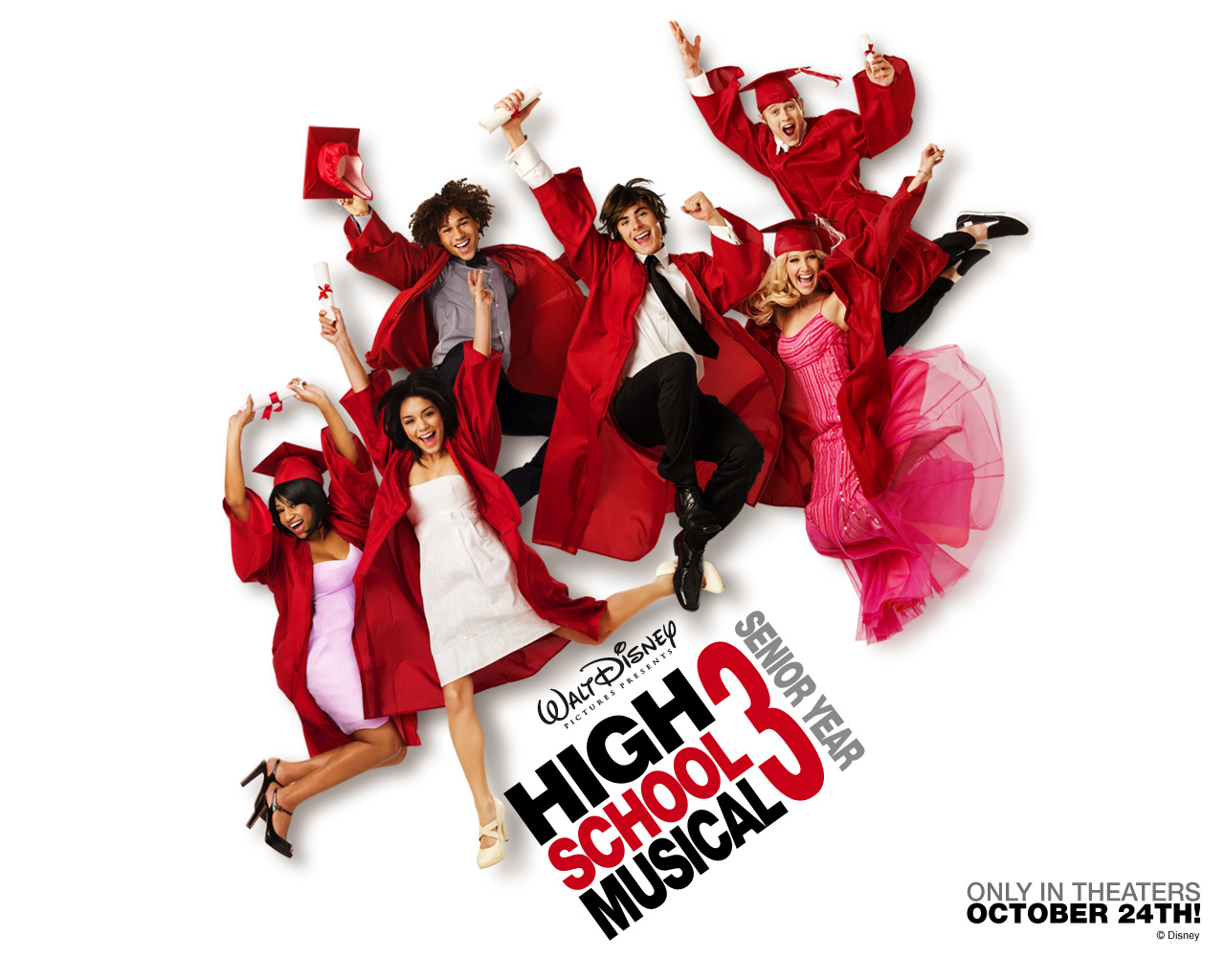 High School Musical 3: Senior Year cast HD Wallpaper