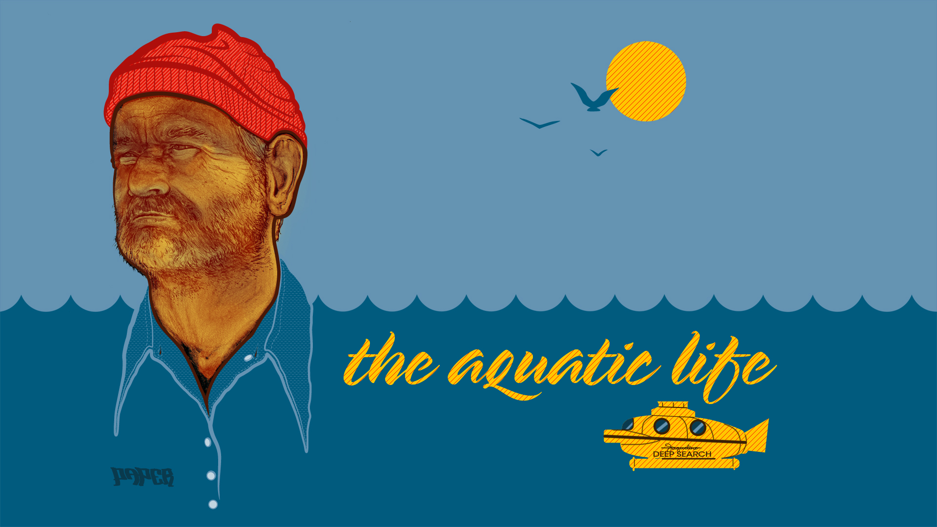 Bill Murray in The Aquatic Life HD Wallpaper