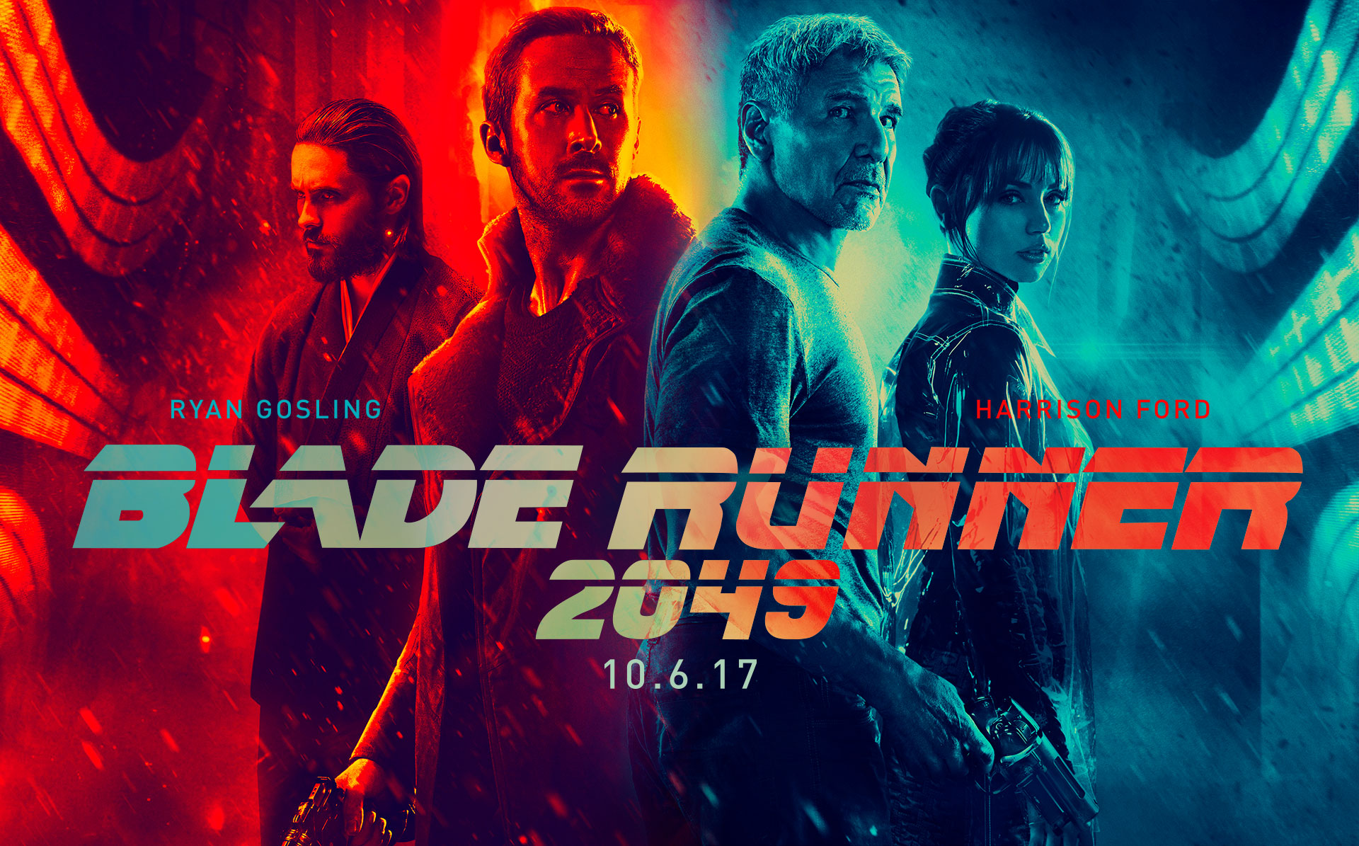Blade Runner 2049 Poster with Ryan Gosling and Harrison Ford HD Wallpaper
