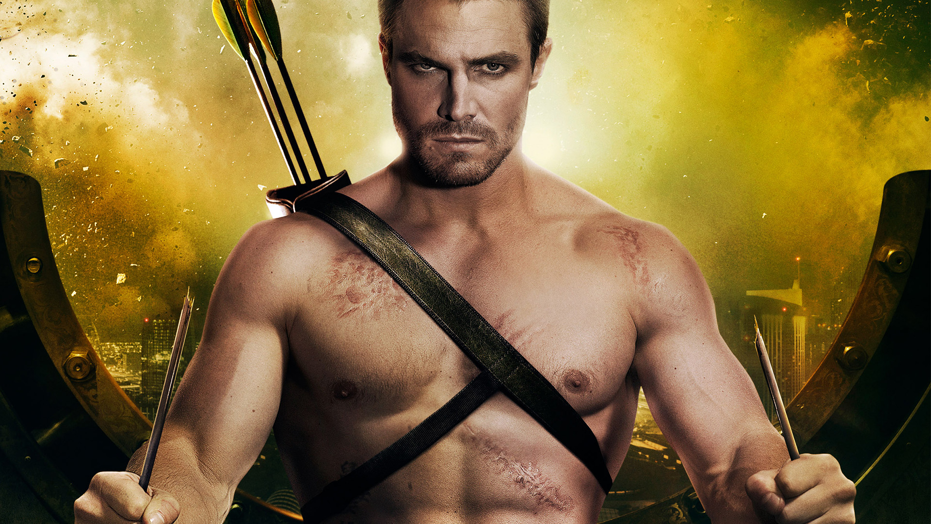 Stephen Amell as Arrow HD Wallpaper
