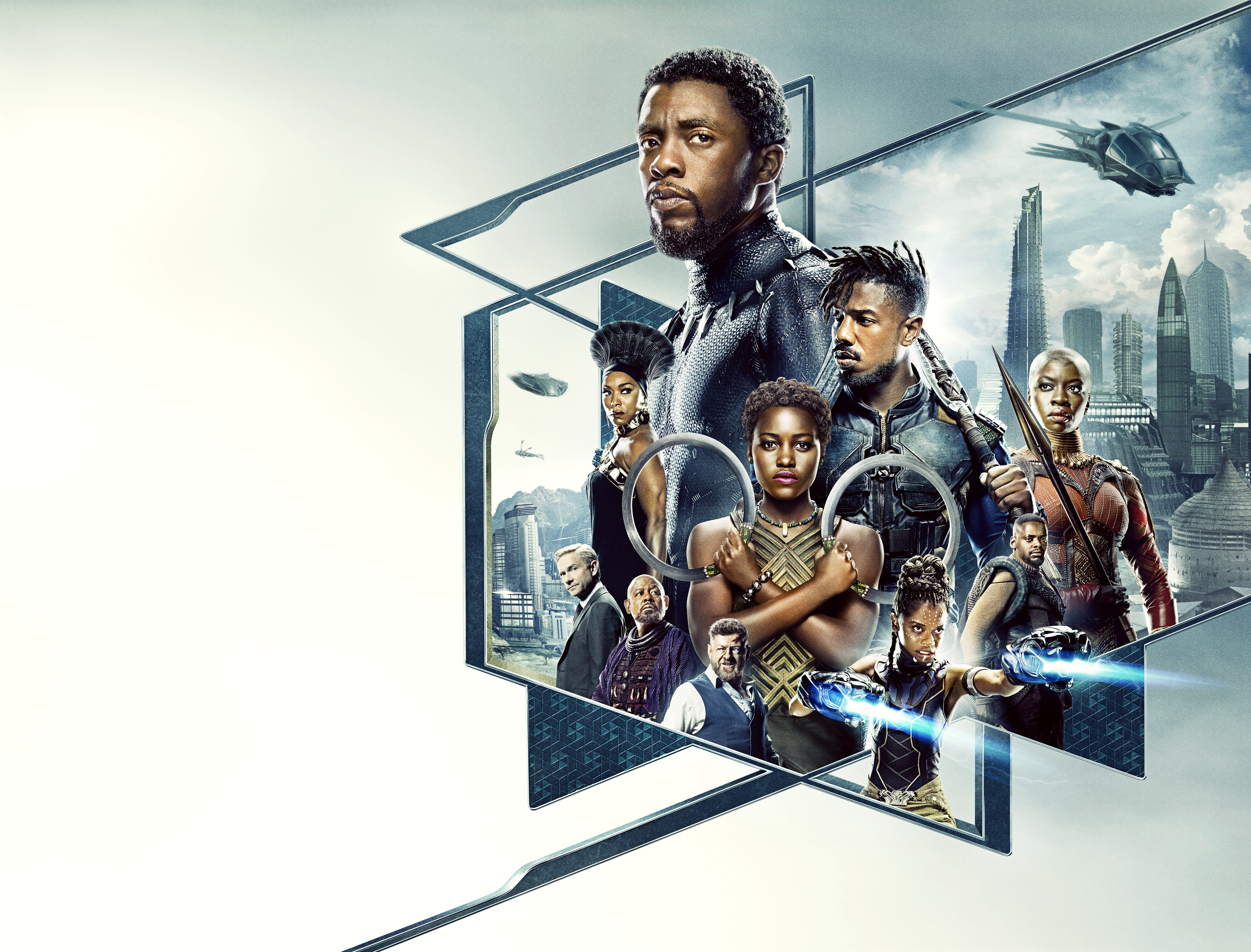 Black Panther characters in Wakanda HD Wallpaper