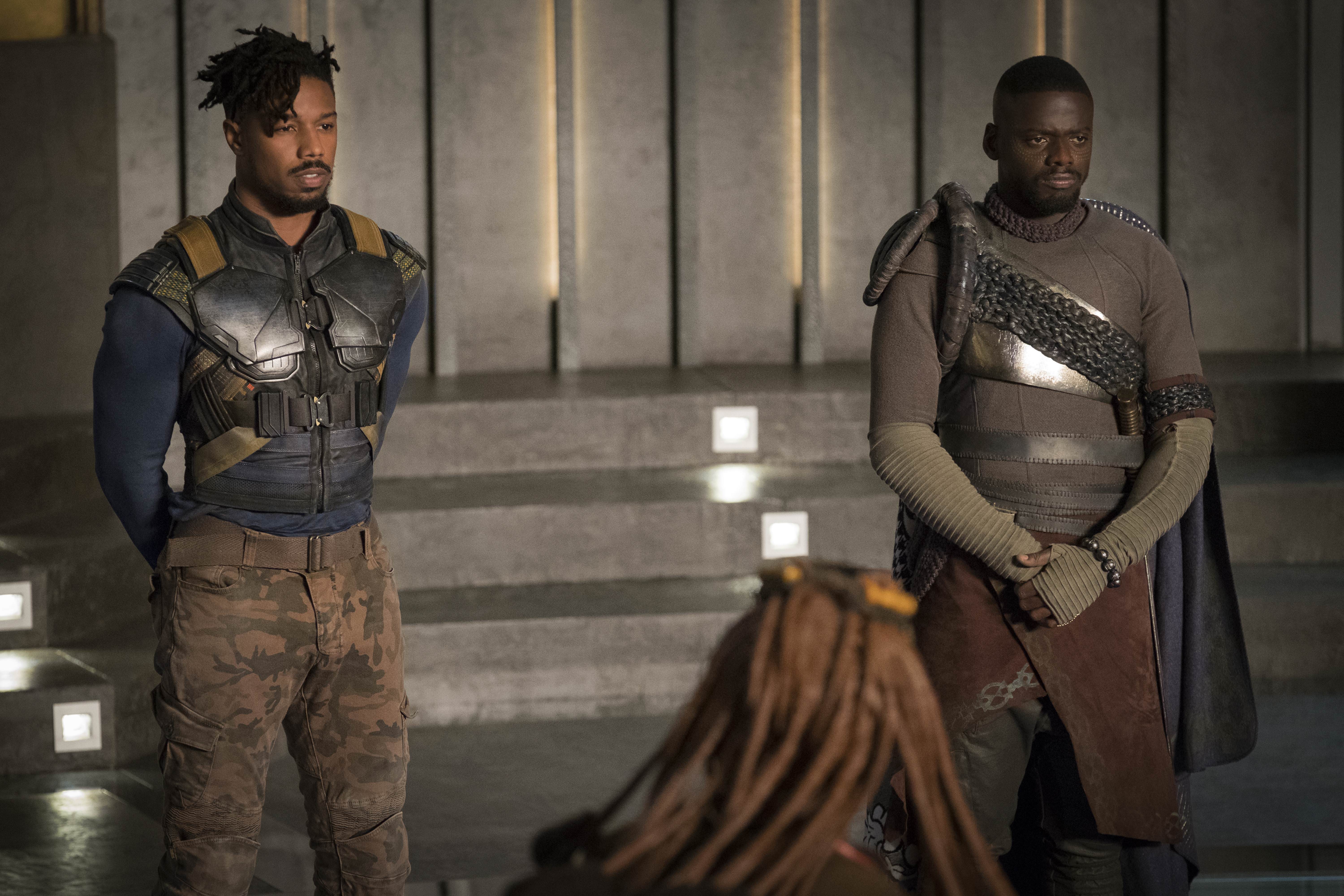 Erik Killmonger and W'Kabi from Black Panther HD Wallpaper