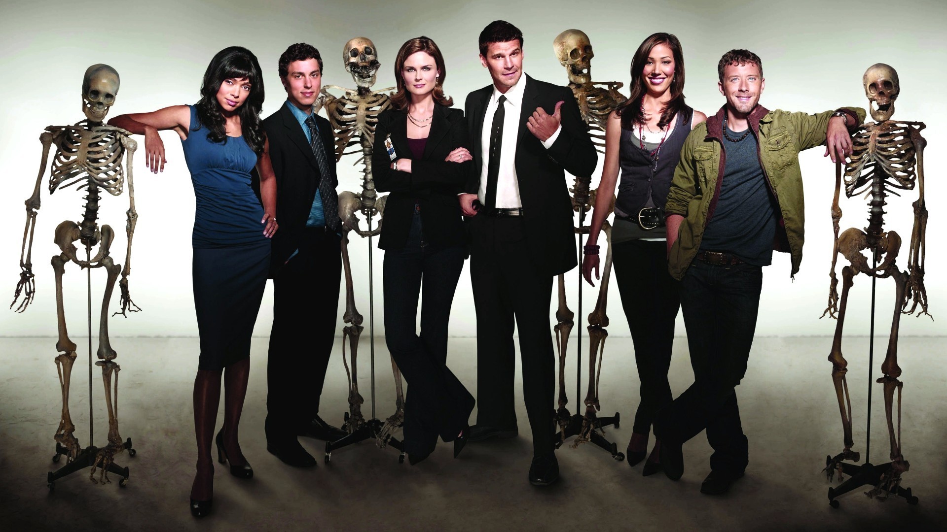 Bones cast with skeletons HD Wallpaper
