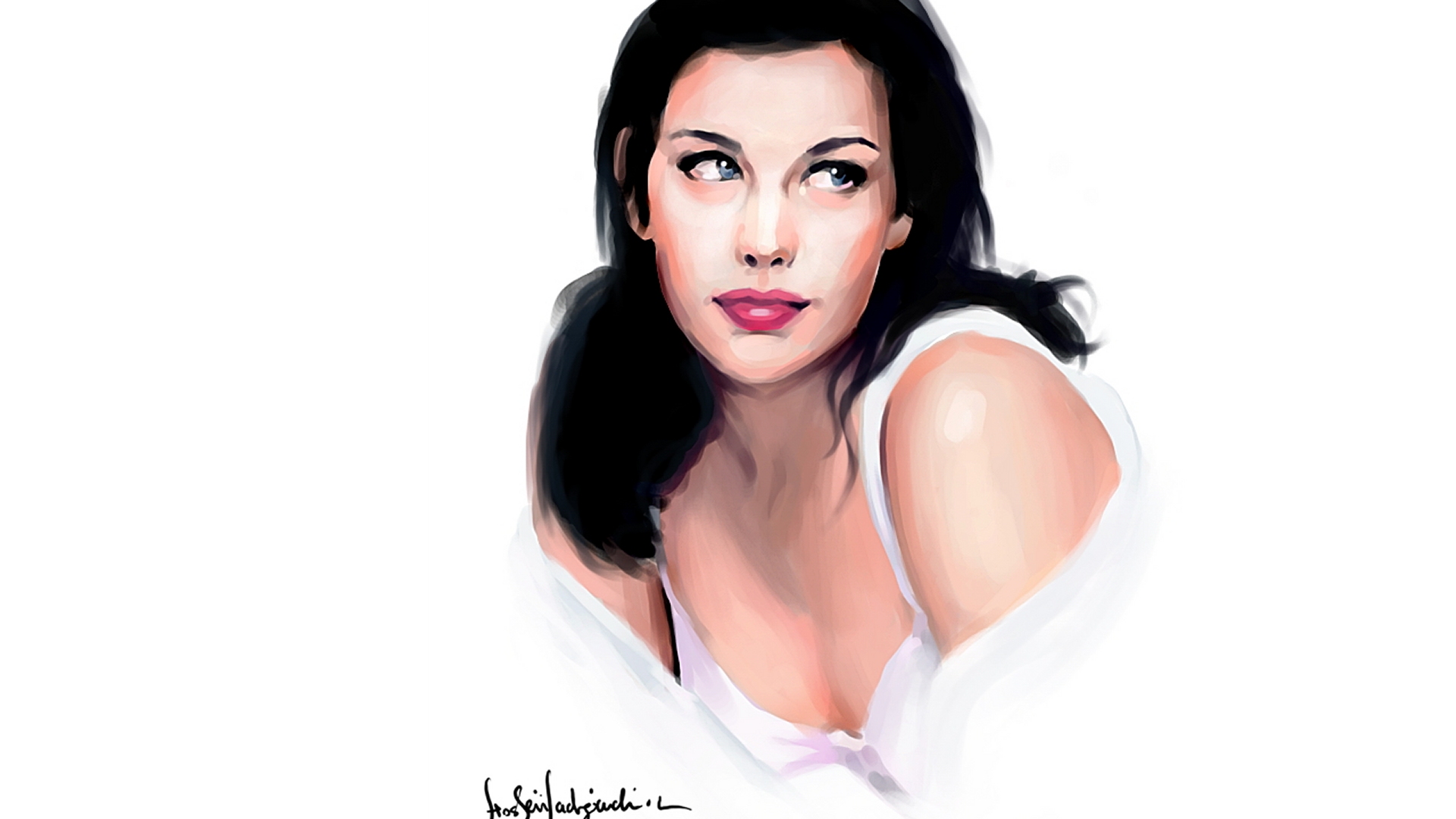 Liv Tyler portrait HD Wallpaper