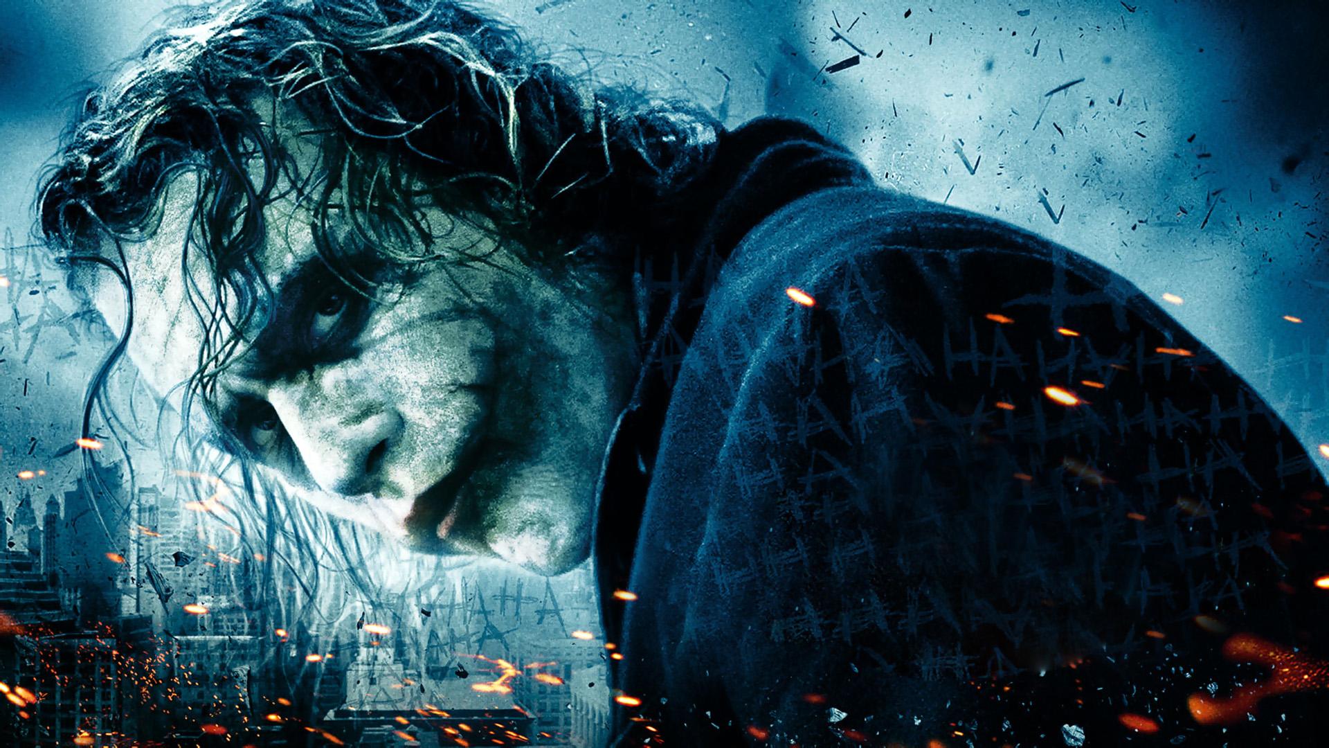 Heath Ledger as the Joker from The Dark Knight HD Wallpaper