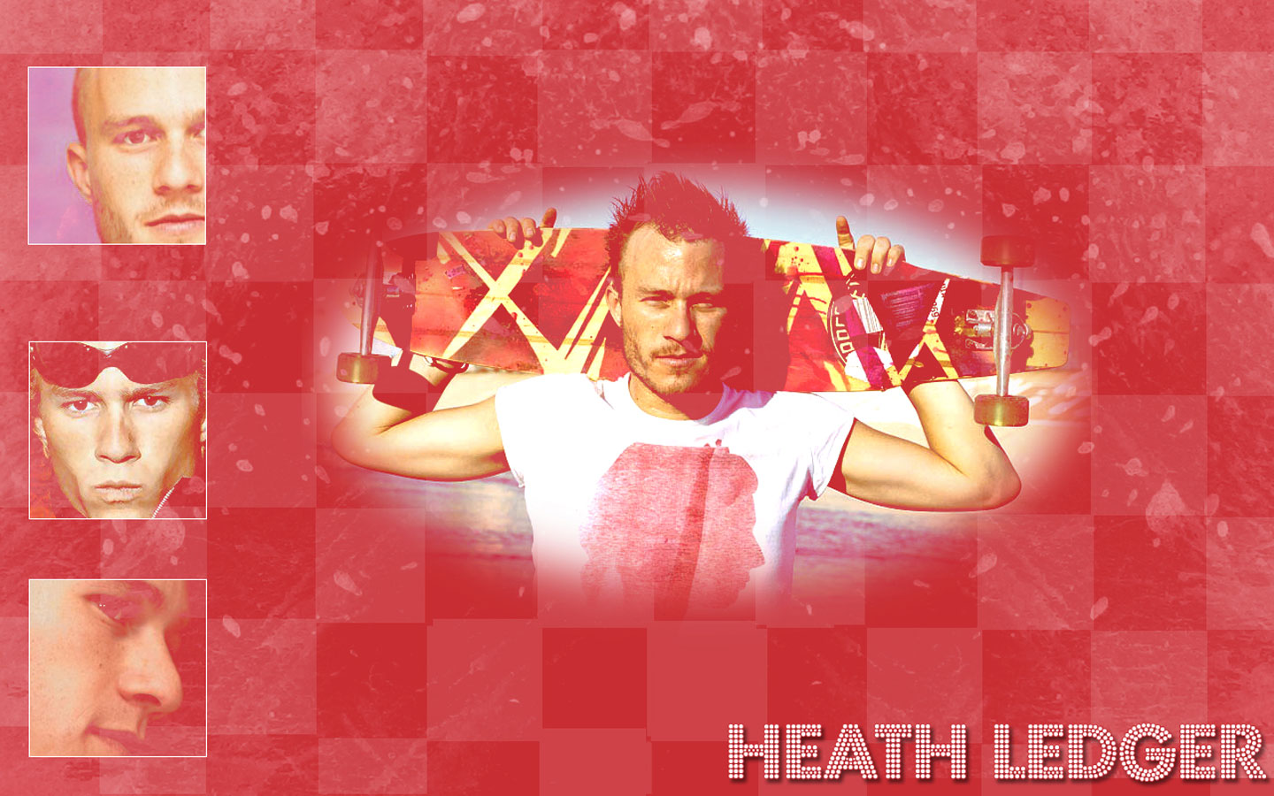 Heath Ledger with a skateboard HD Wallpaper