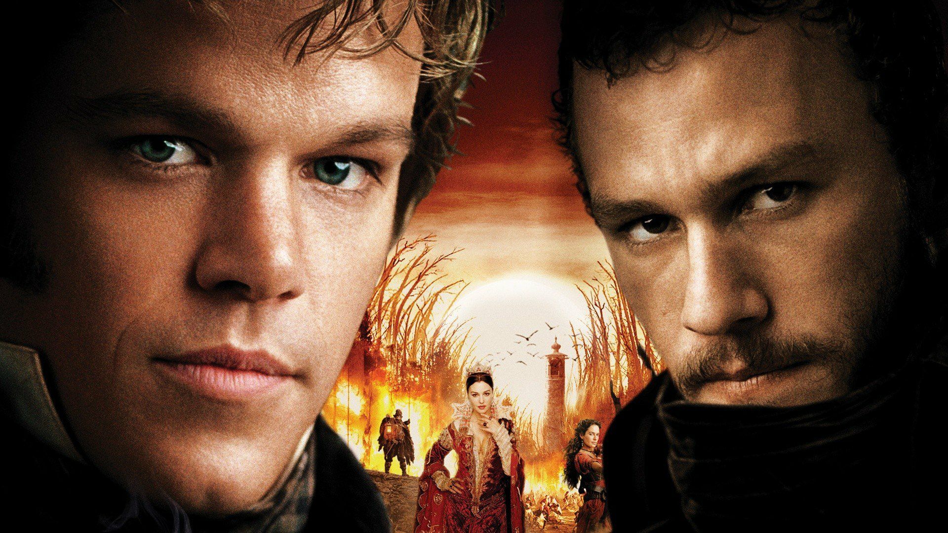 Heath Ledger and Matt Damon in The Brothers Grimm HD Wallpaper