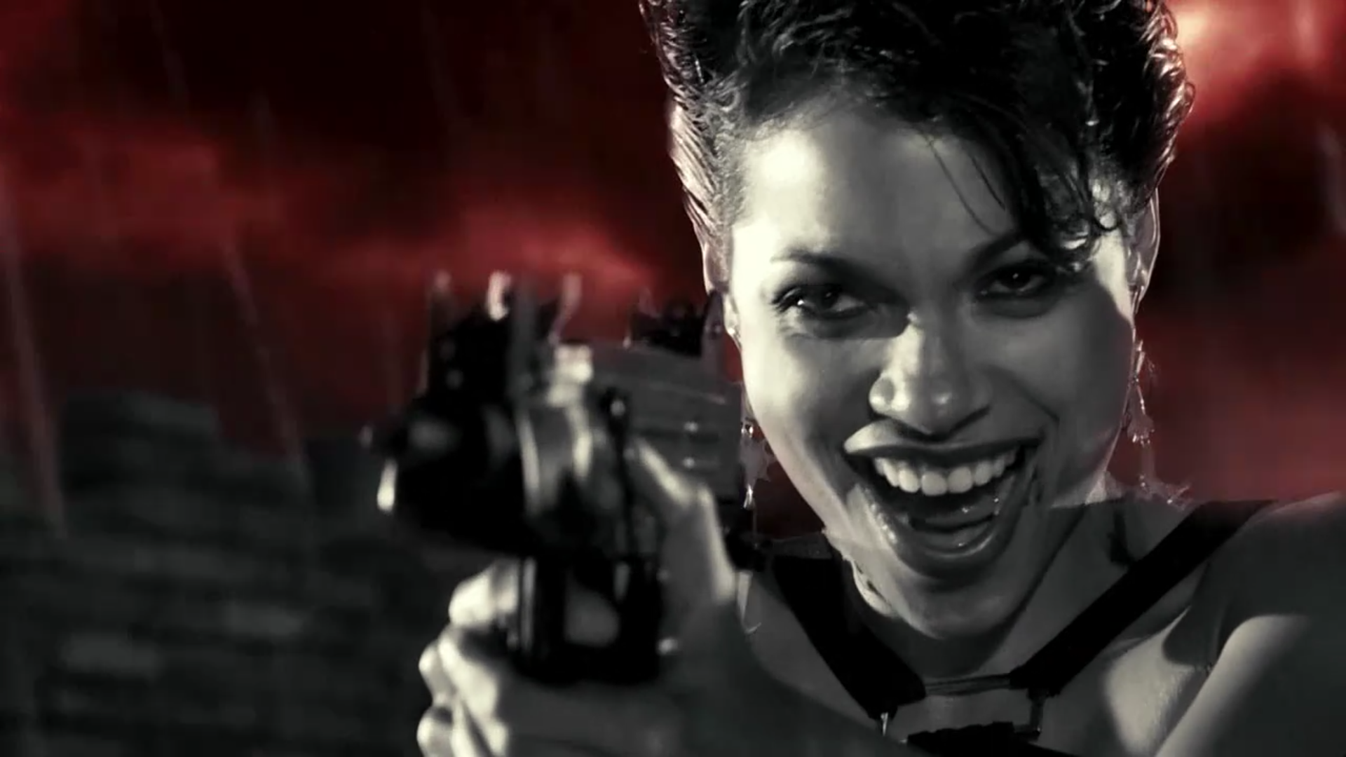 Gail from Sin City holding a gun HD Wallpaper