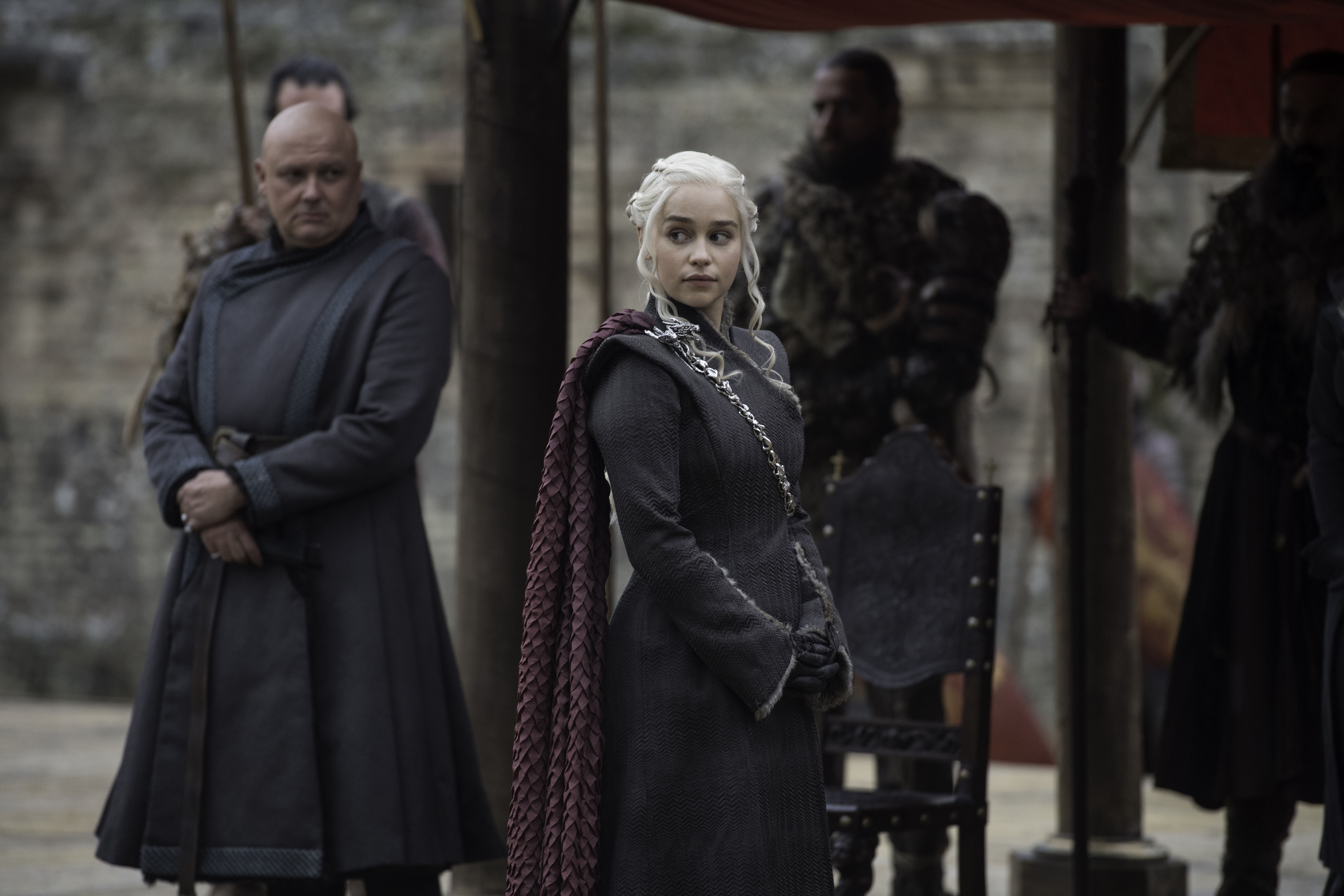 Daenerys Targaryen and Lord Varys from Game of Thrones HD Wallpaper