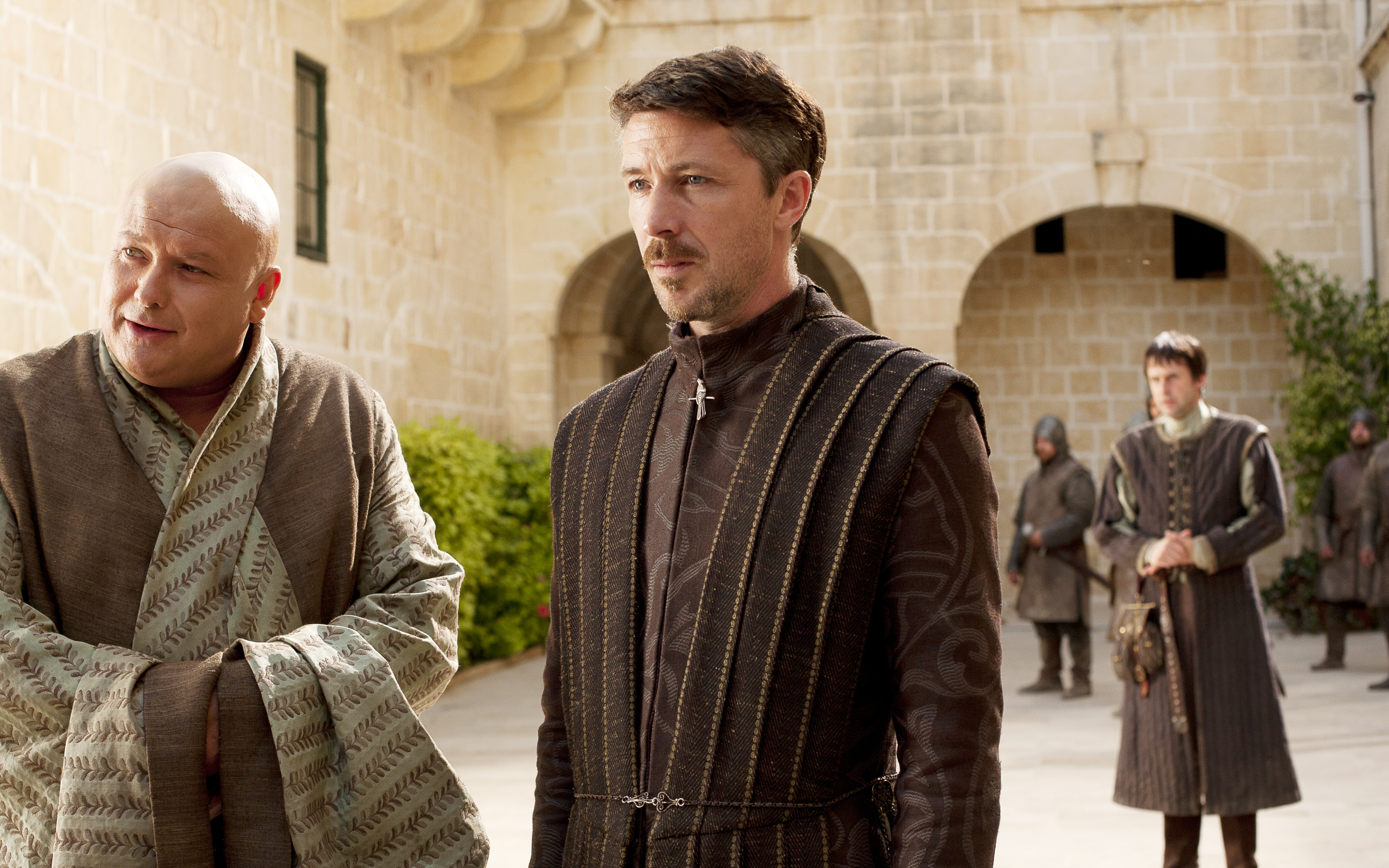 Lord Varys and Petyr Baelish from Game of Thrones HD Wallpaper