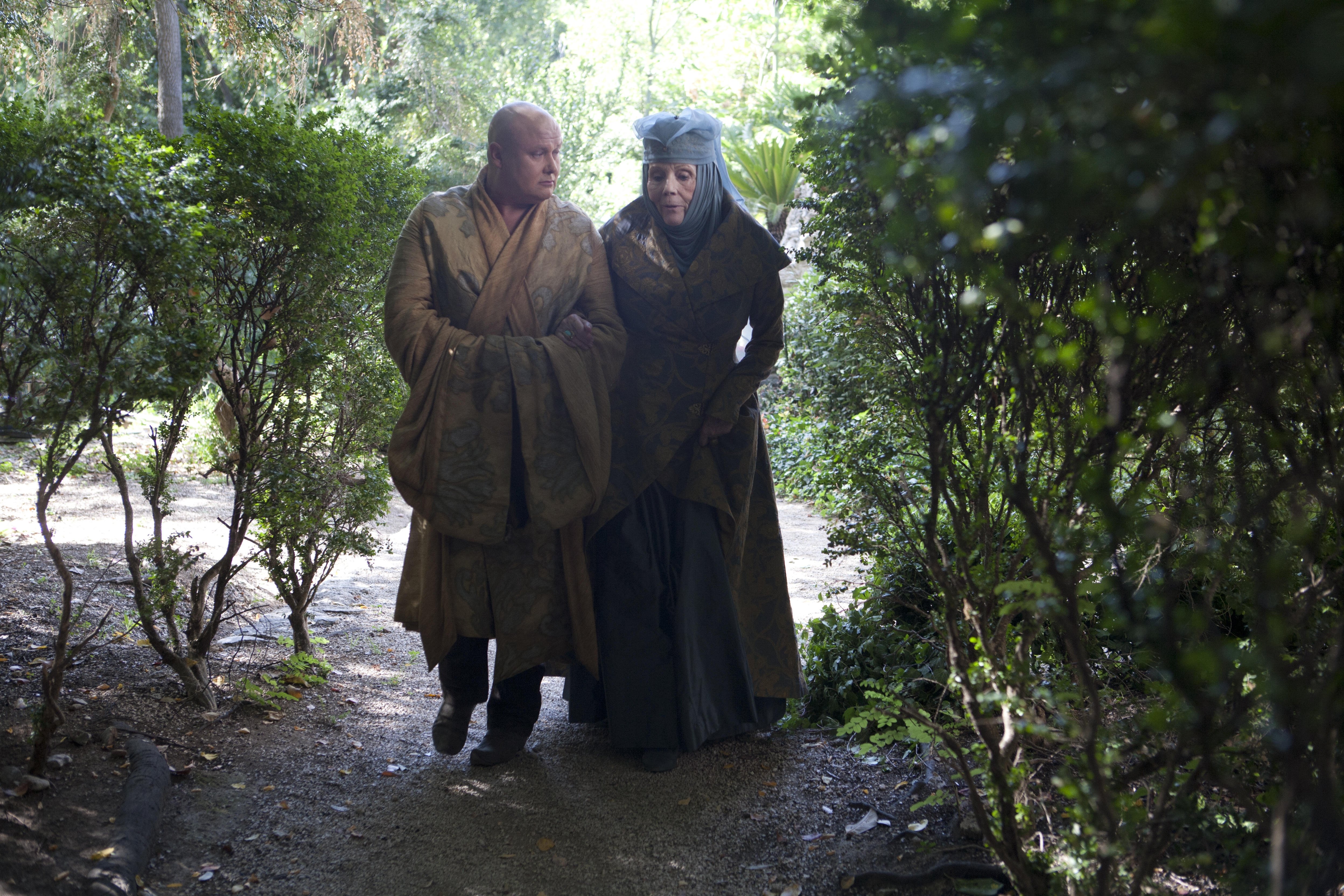 Conleth Hill in a garden HD Wallpaper