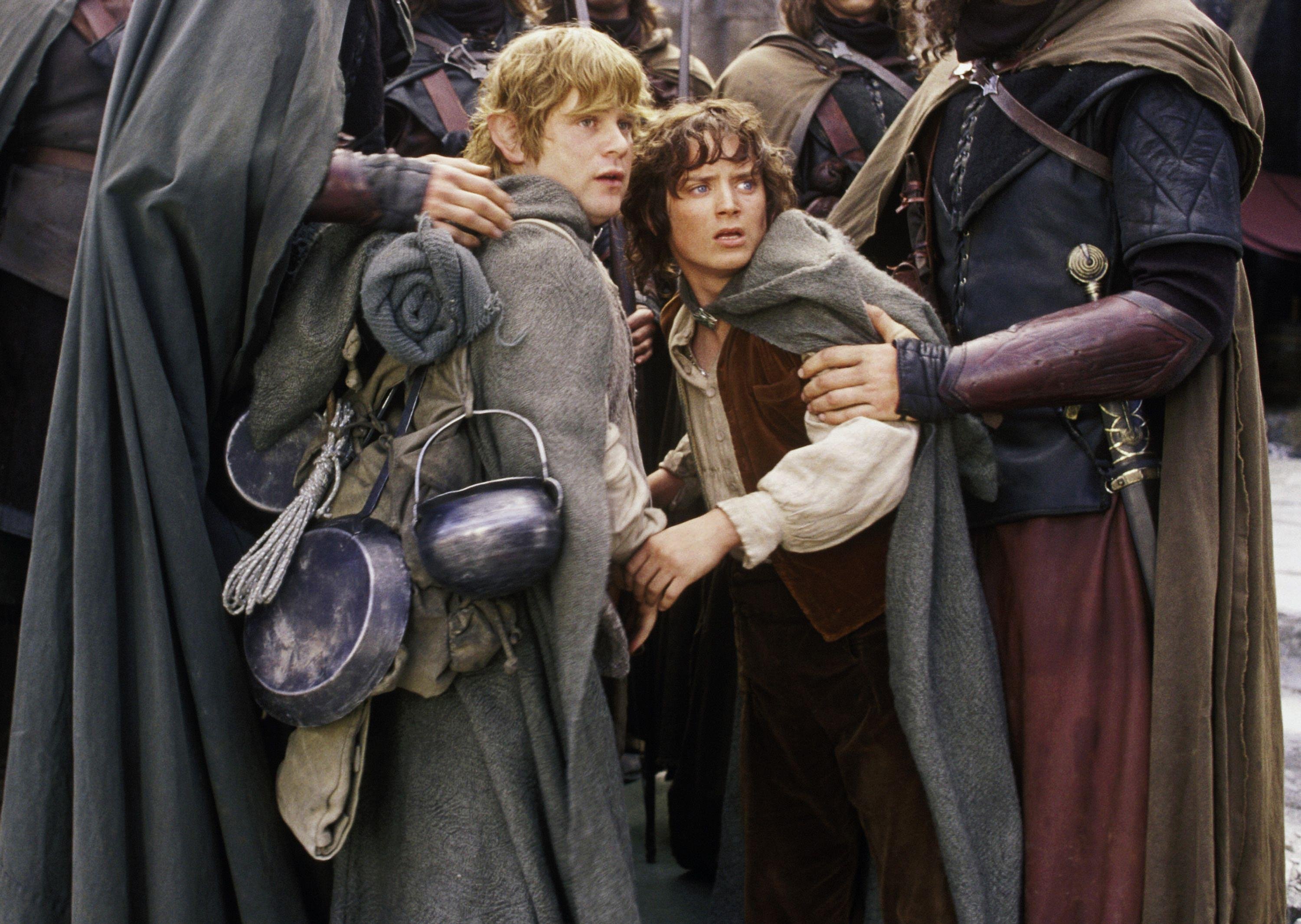 Frodo Baggins and Samwise Gamgee from The Lord of the Rings HD Wallpaper