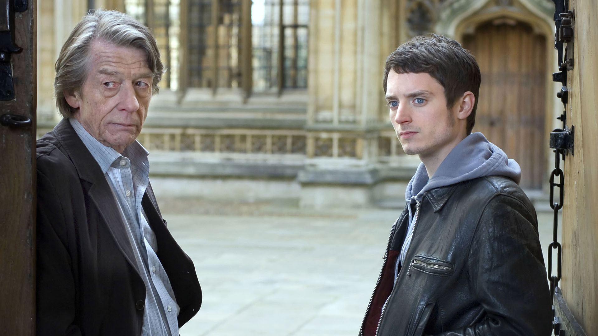 Elijah Wood and John Hurt in Open HD Wallpaper