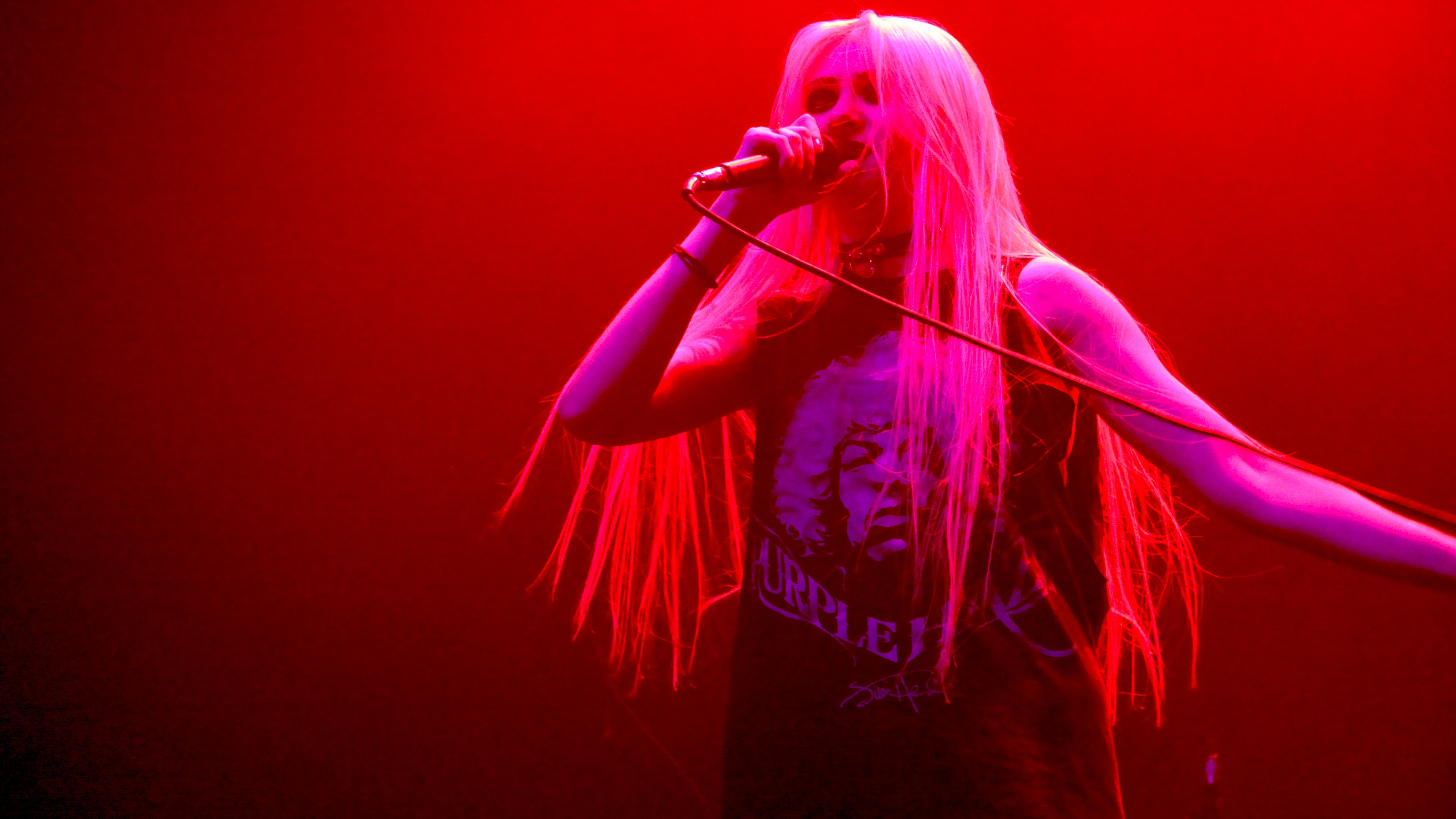 Taylor Momsen performing on stage HD Wallpaper
