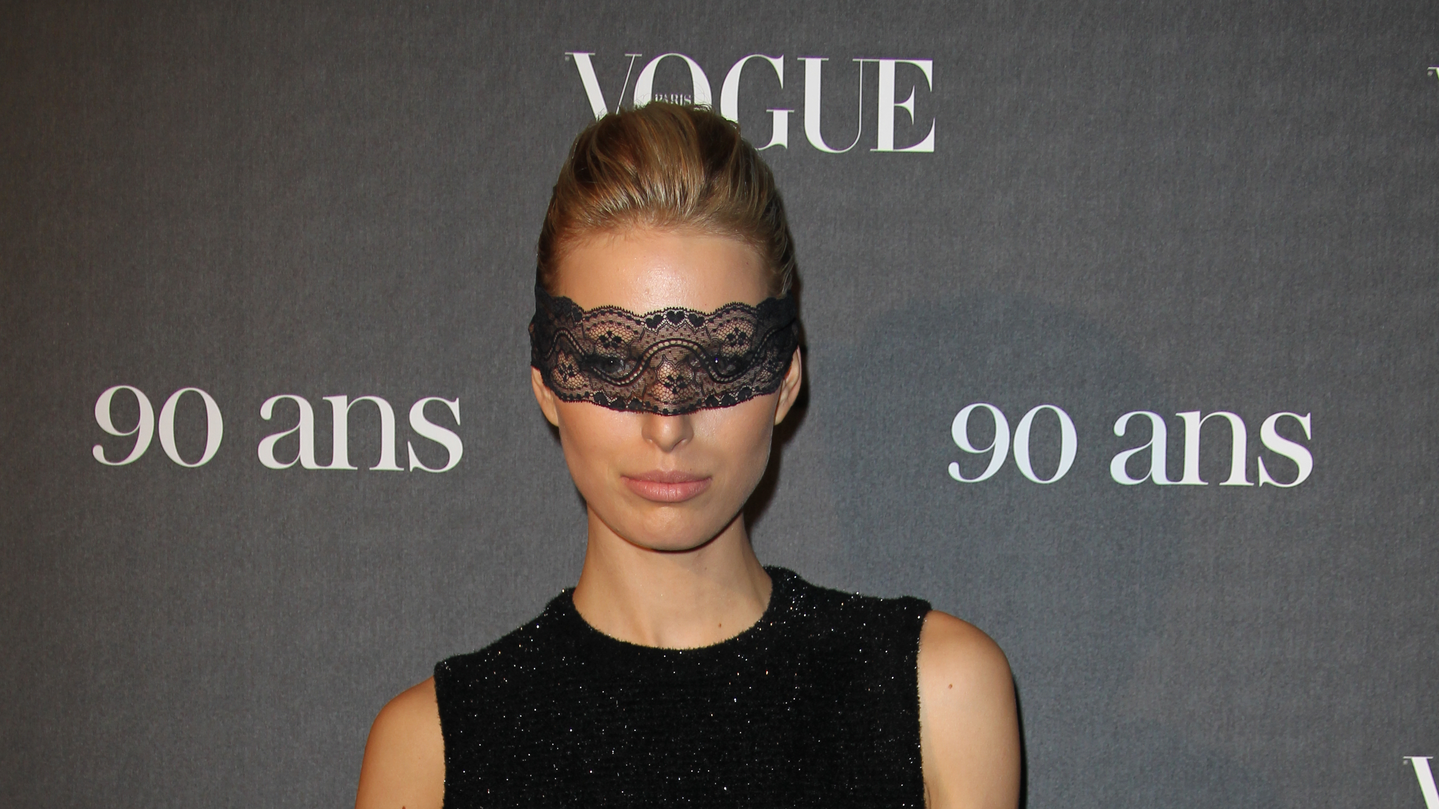 Karolina Kurkova at Vogue Paris 90 Ans Event HD Wallpaper