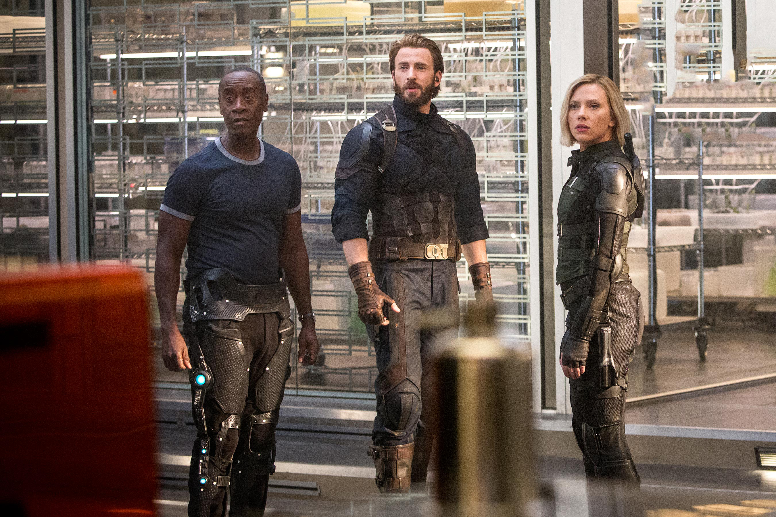 War Machine, Captain America, and Black Widow from Avengers HD Wallpaper