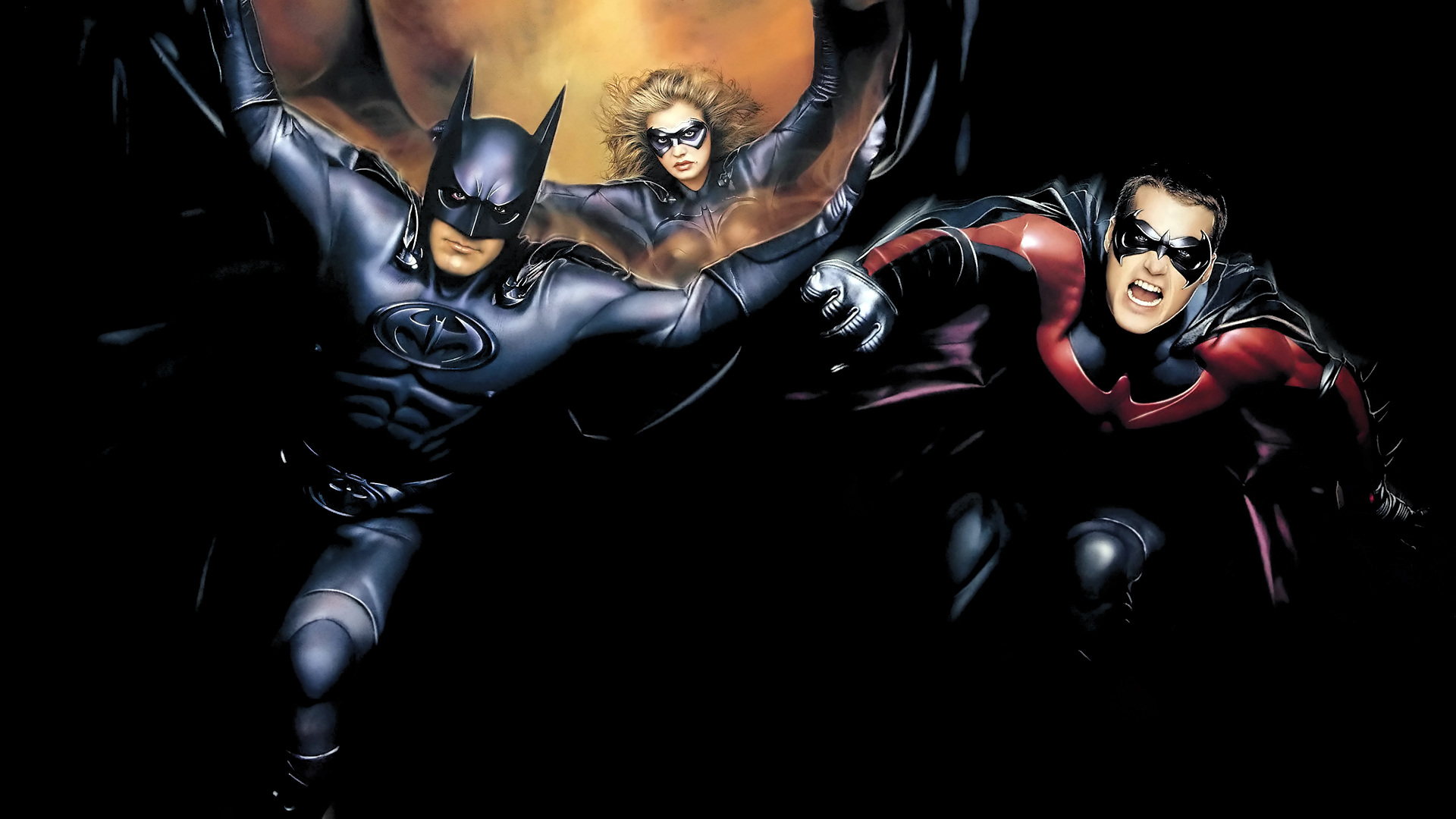 Batman & Robin with Batgirl HD Wallpaper
