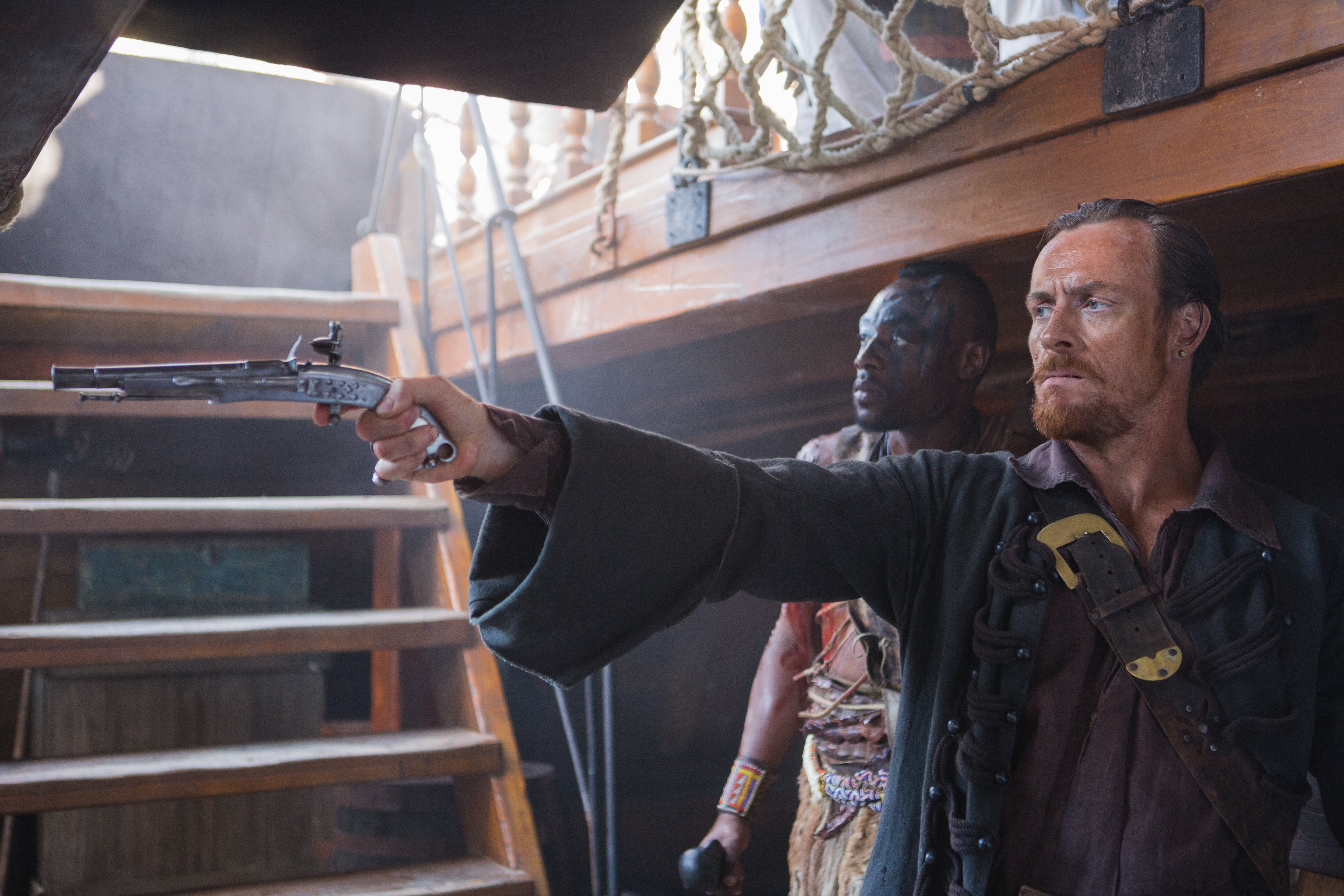 Toby Stephens on a Pirate Ship HD Wallpaper