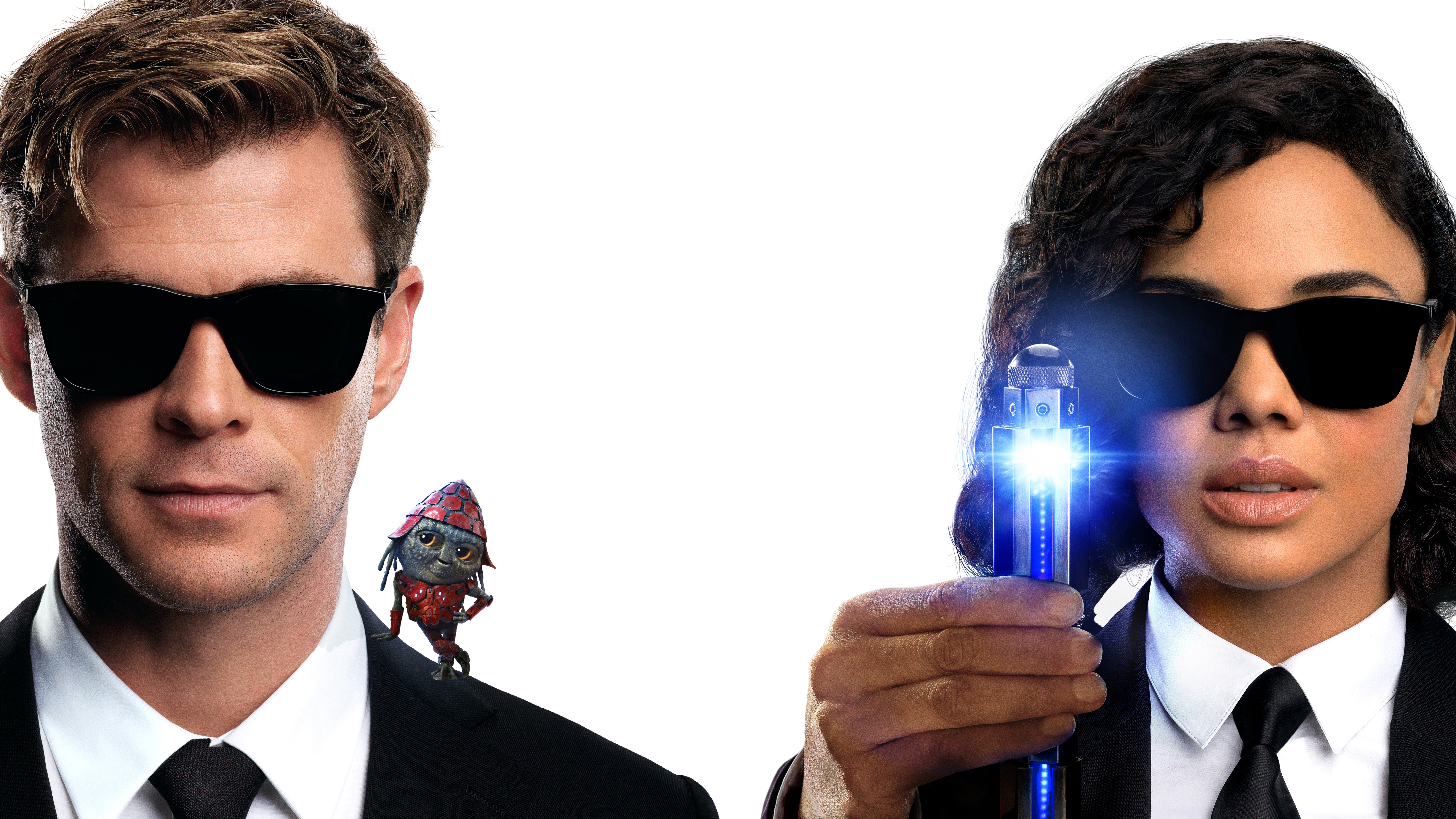 Chris Hemsworth and Tessa Thompson in Men in Black: International HD Wallpaper