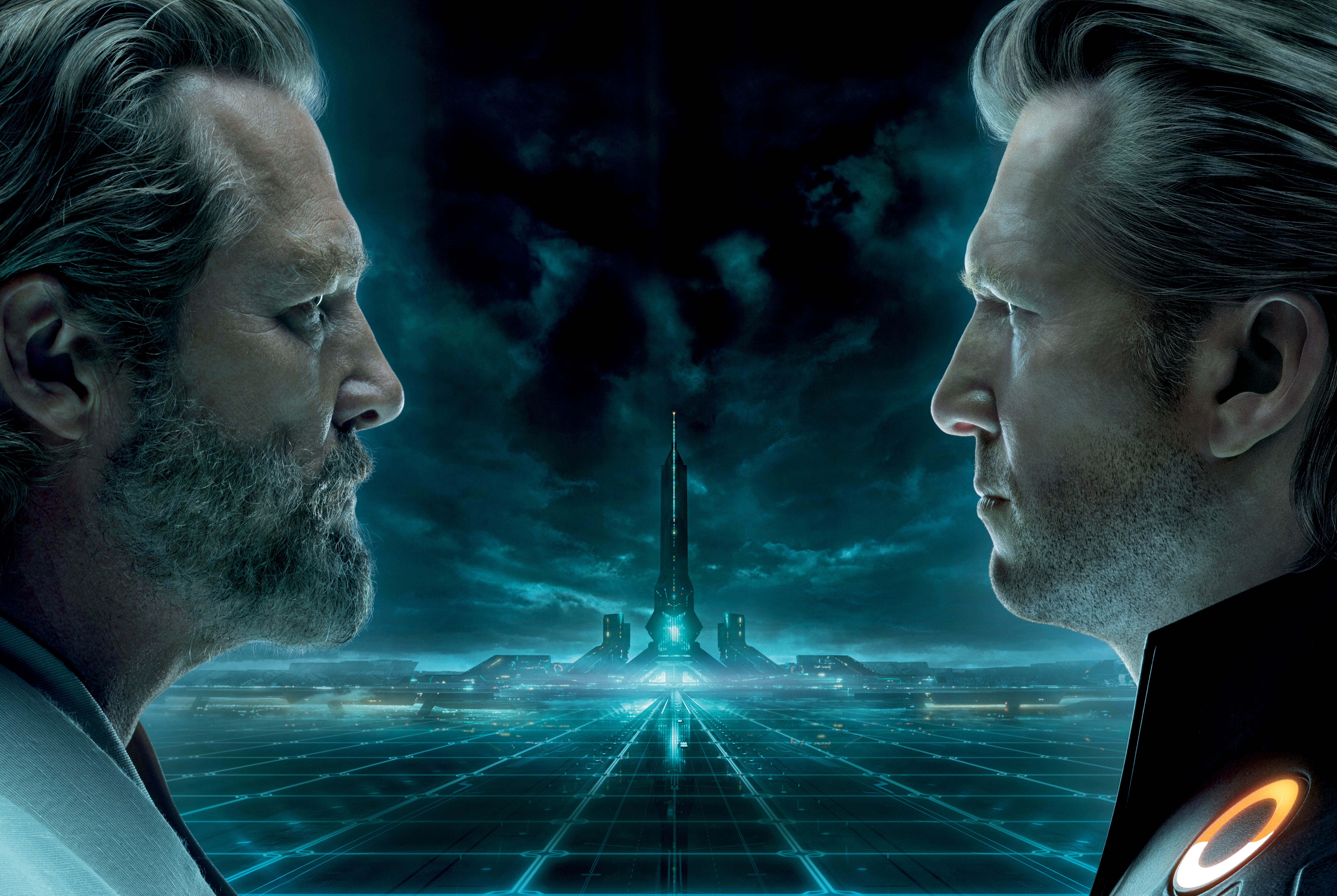 Jeff Bridges and Garrett Hedlund from Tron: Legacy HD Wallpaper
