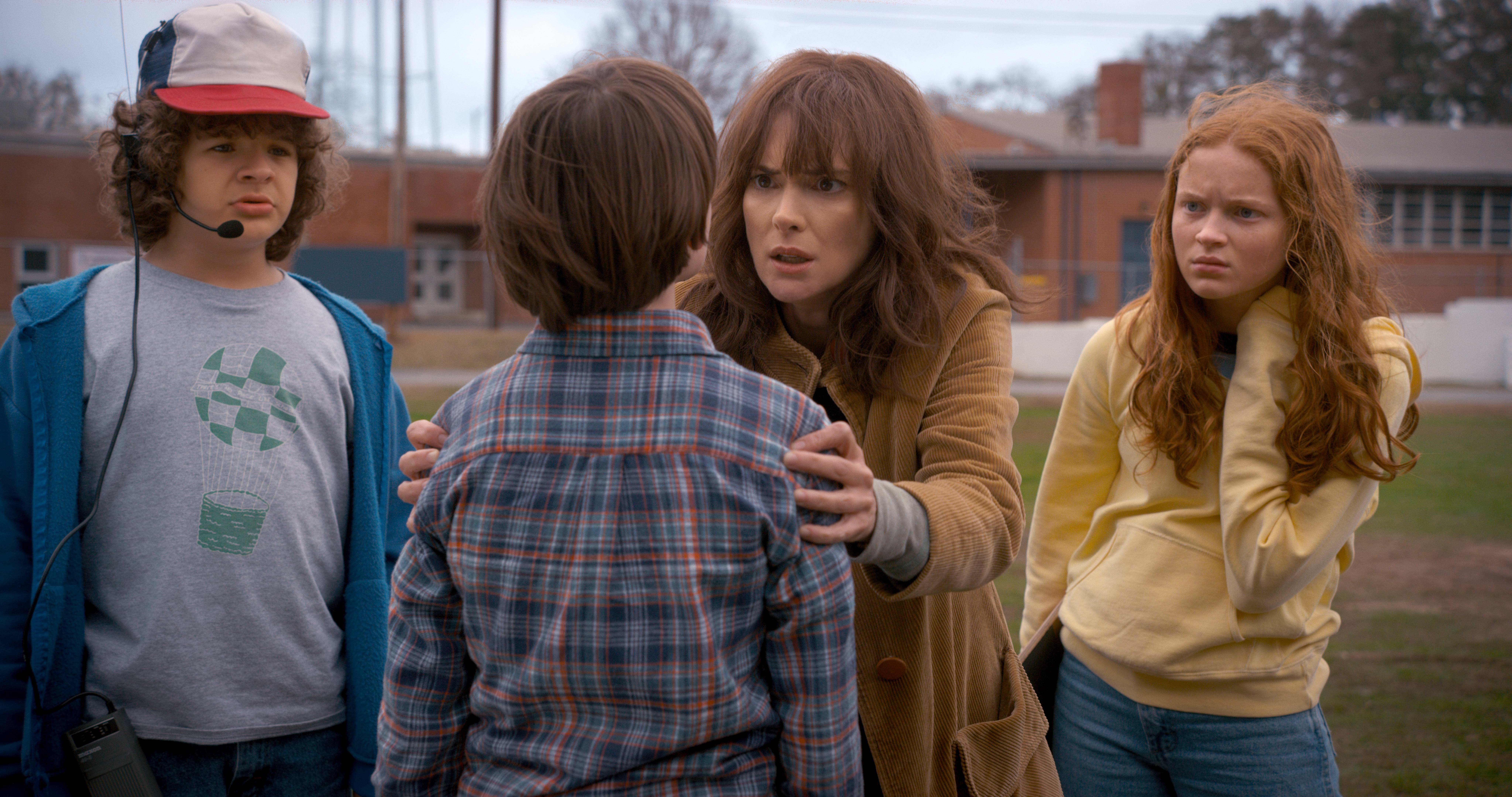 Stranger Things: Joyce, Dustin, Will, and Max HD Wallpaper