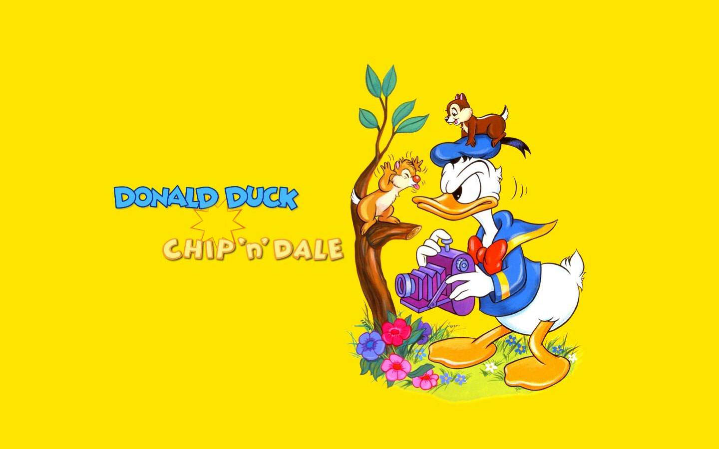 Donald Duck and Chip 'n Dale HD Wallpaper