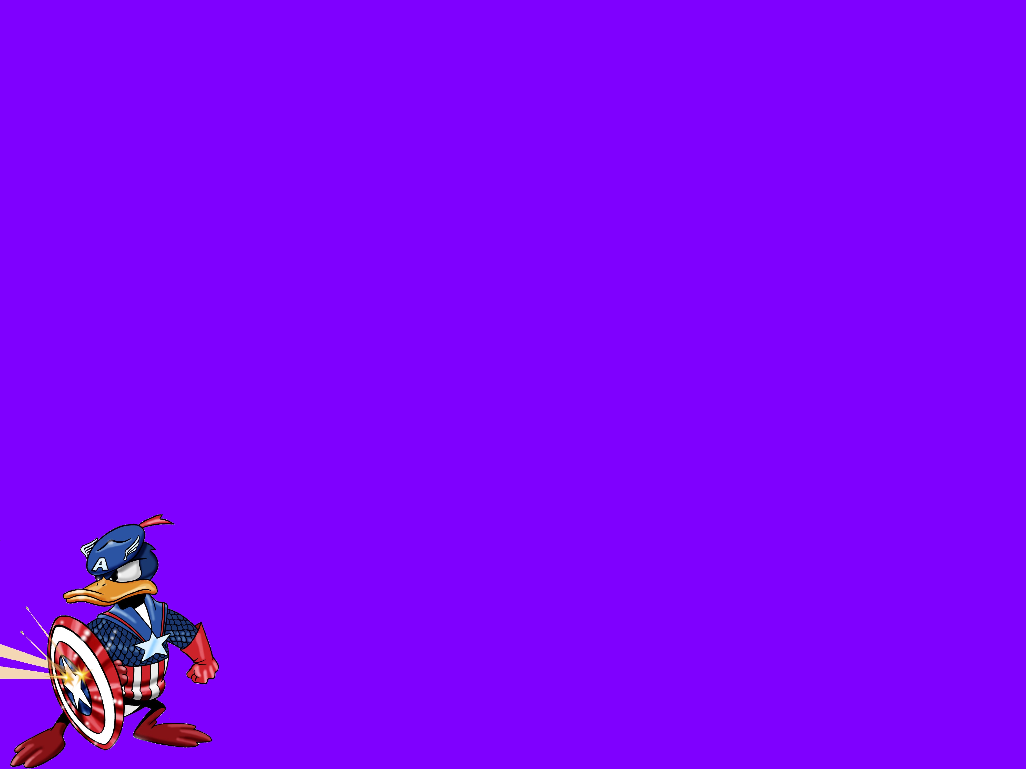 Donald Duck as Captain America HD Wallpaper