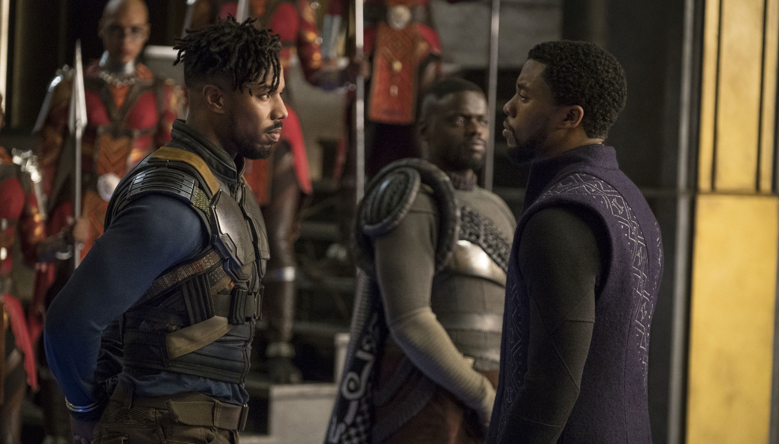 Erik Killmonger and T'Challa from Black Panther HD Wallpaper