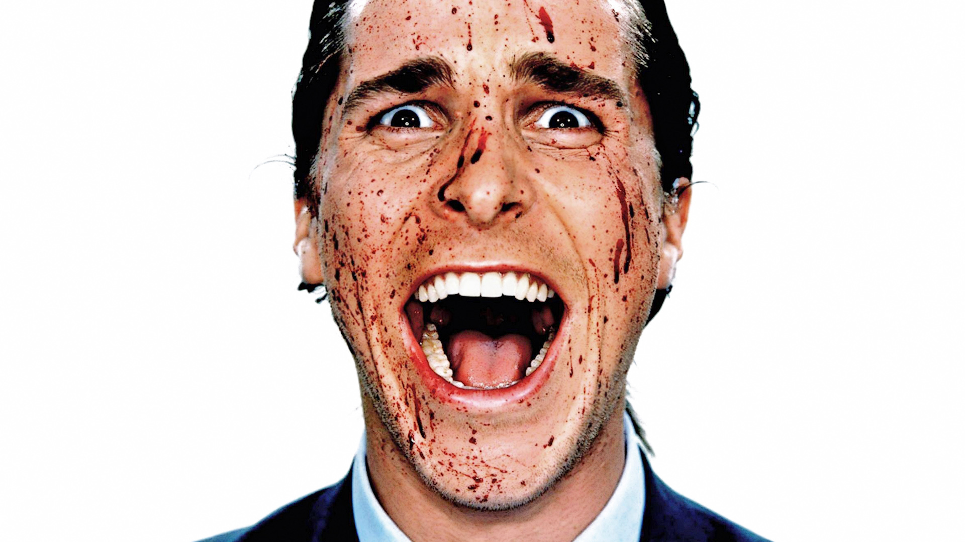Christian Bale covered in blood HD Wallpaper