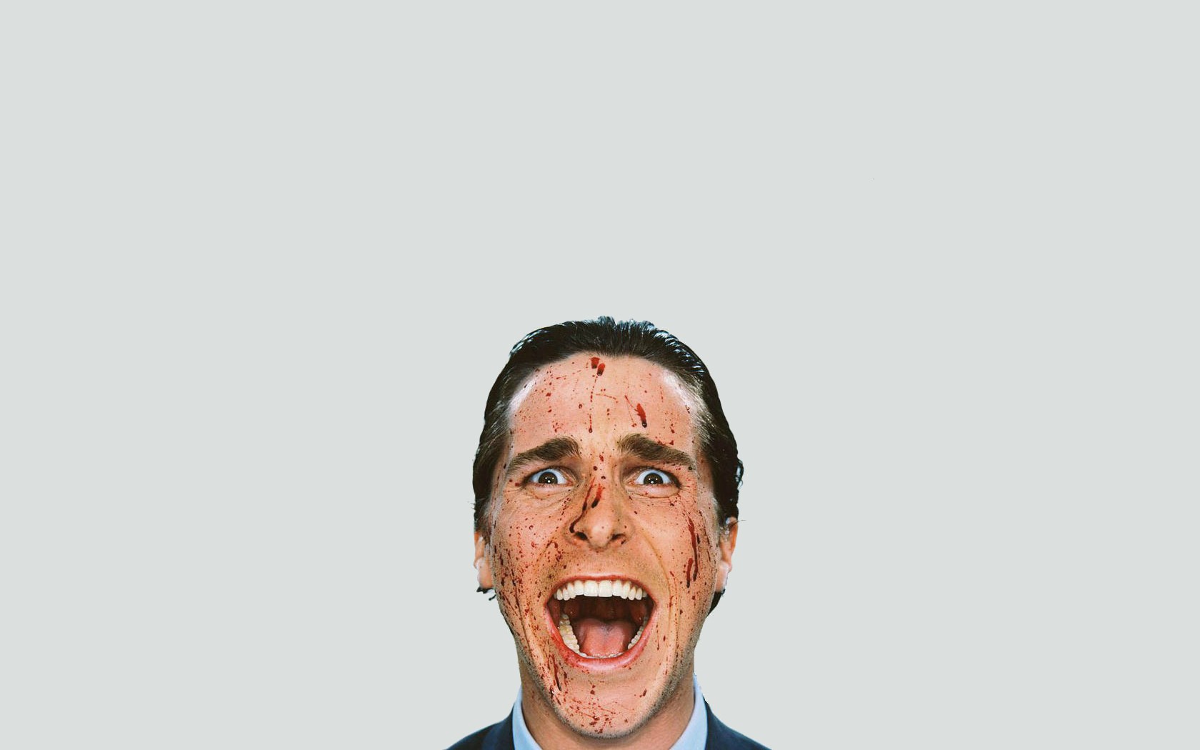Christian Bale covered in blood HD Wallpaper