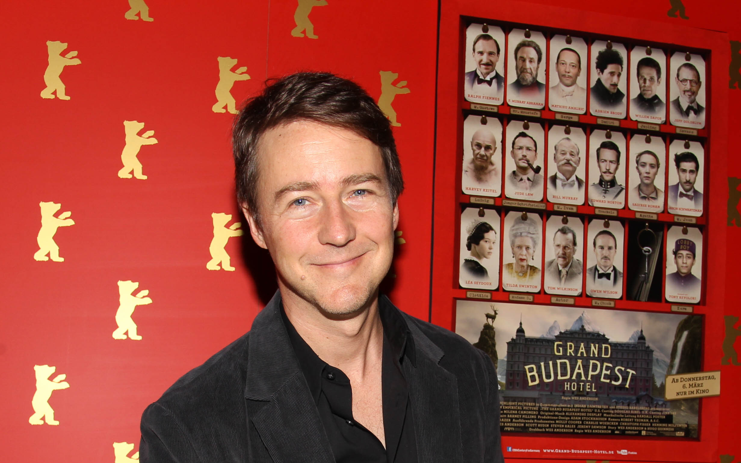 Edward Norton at The Grand Budapest Hotel premiere HD Wallpaper