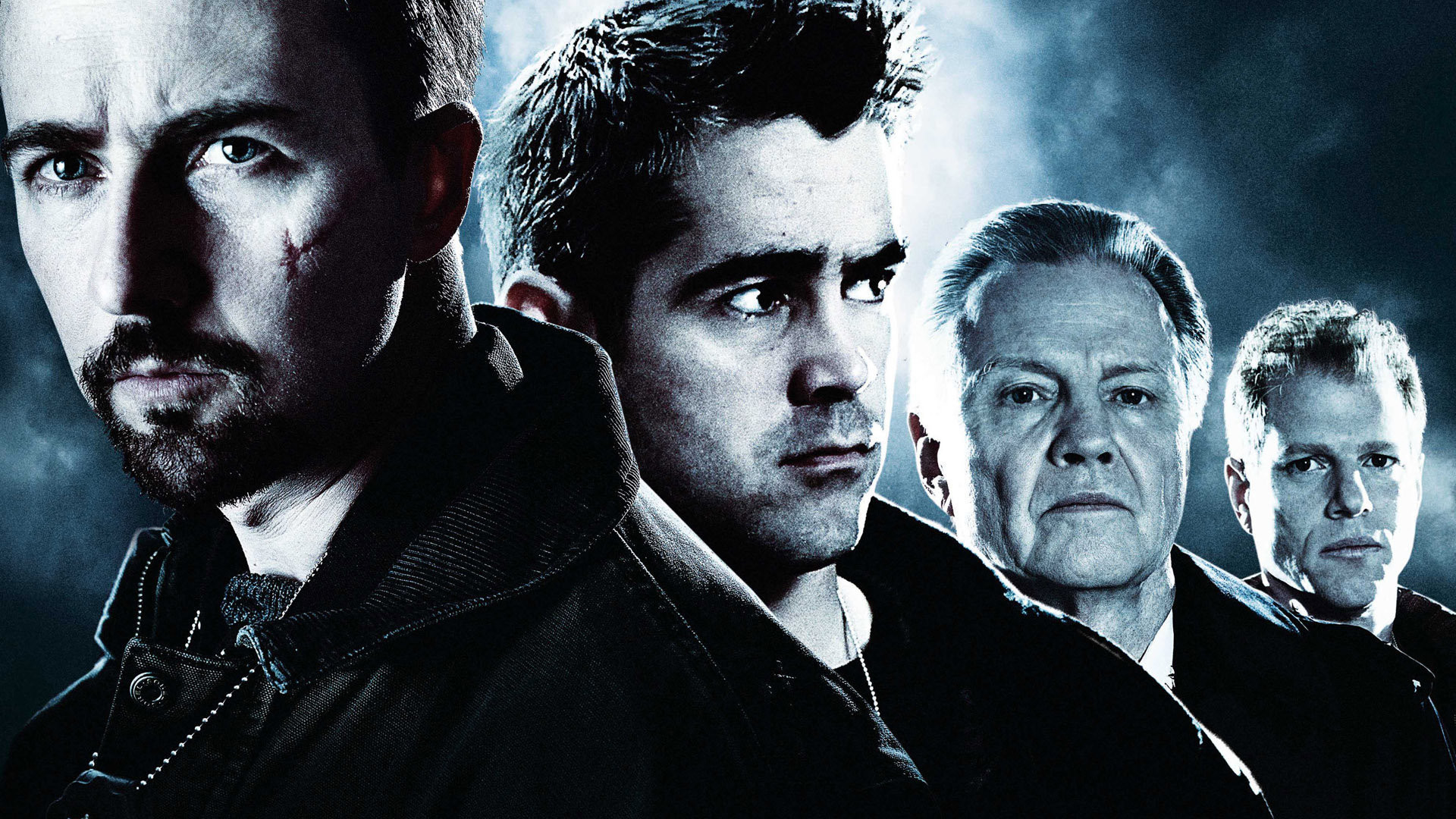 Edward Norton, Colin Farrell, Jon Voight, and Kiefer Sutherland HD Wallpaper