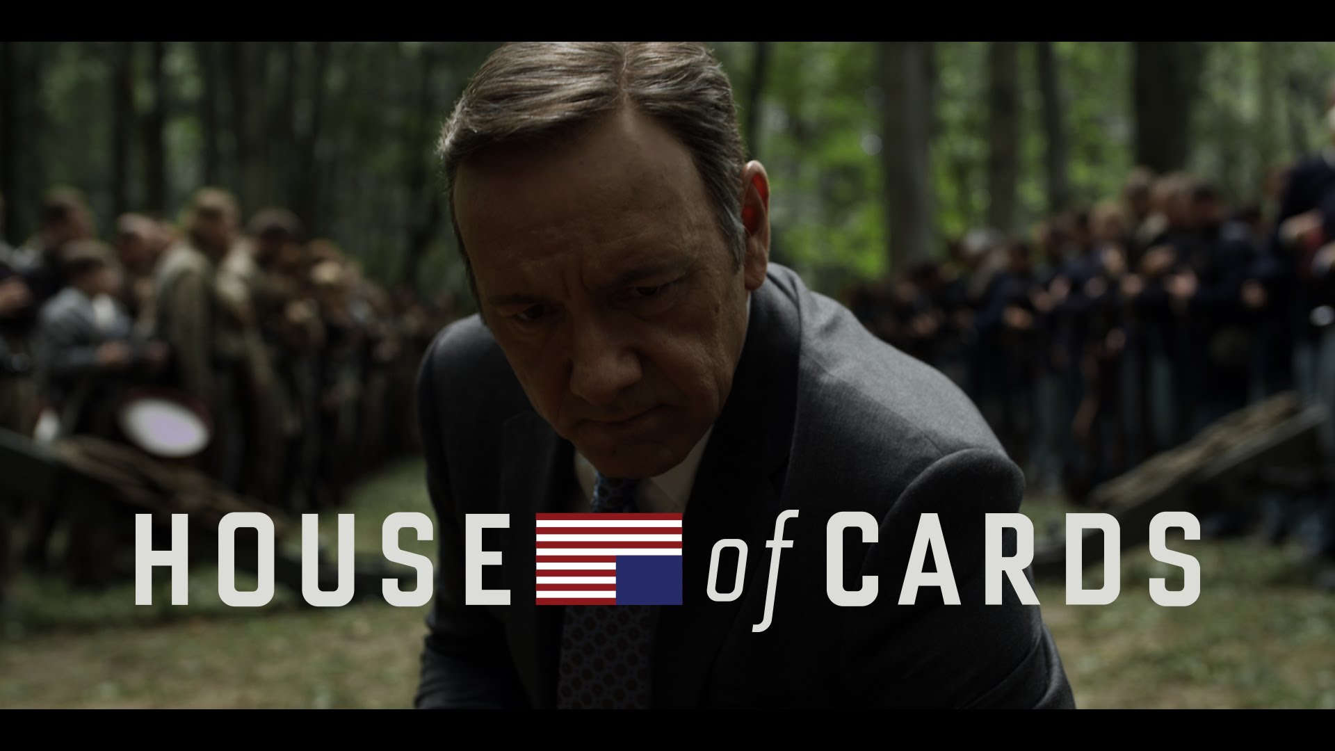 Frank Underwood from House of Cards in a forest HD Wallpaper