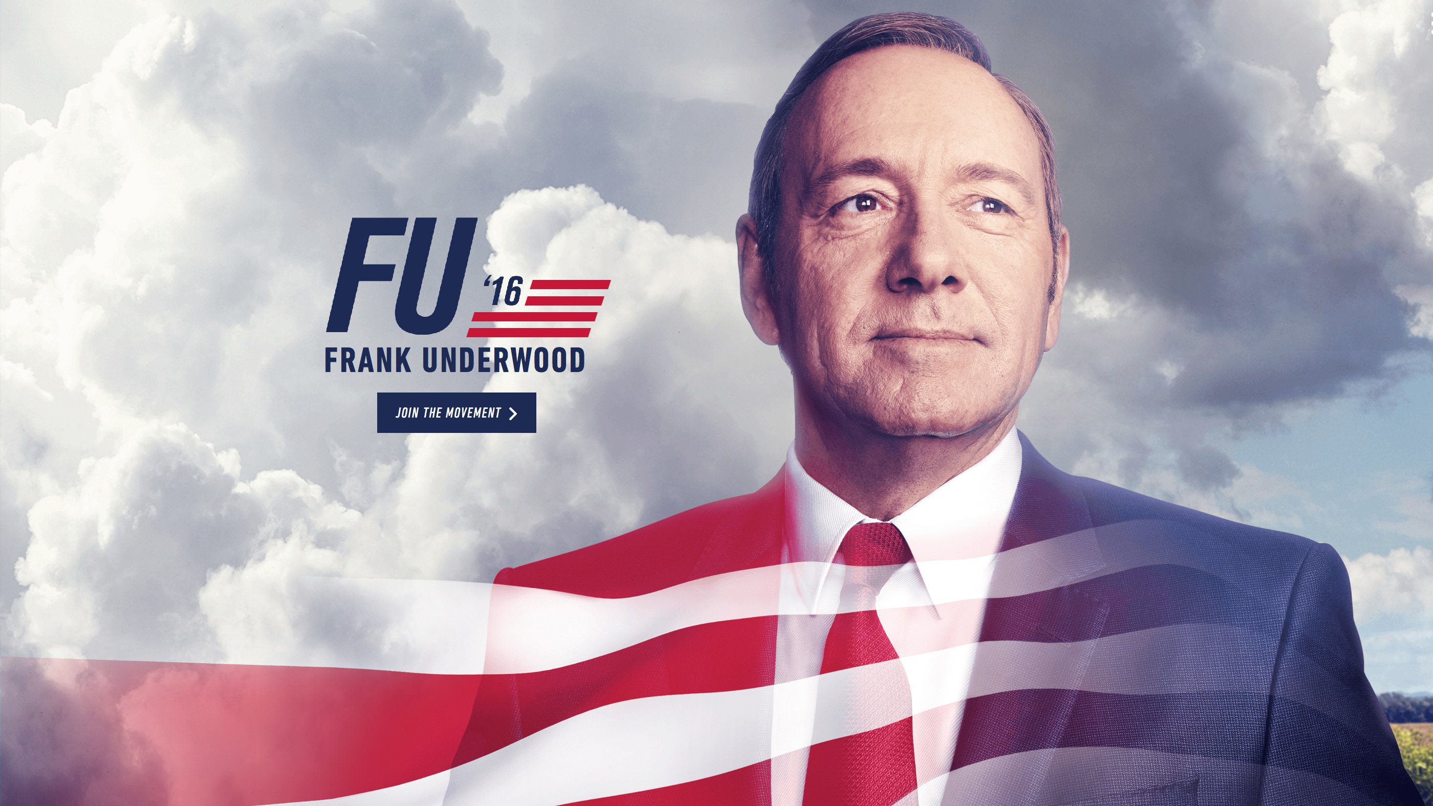 Frank Underwood FU '16 campaign HD Wallpaper