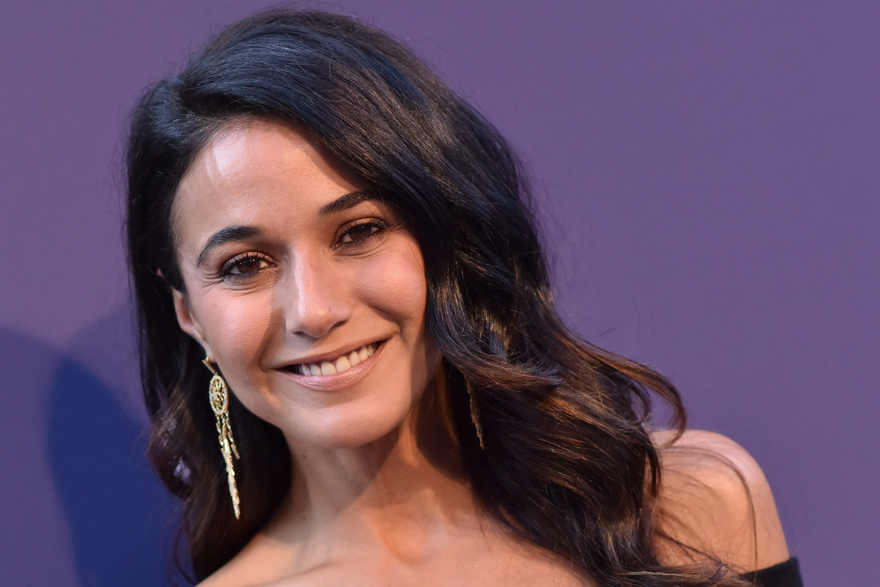 Emmanuelle Chriqui smiling HD Wallpaper
