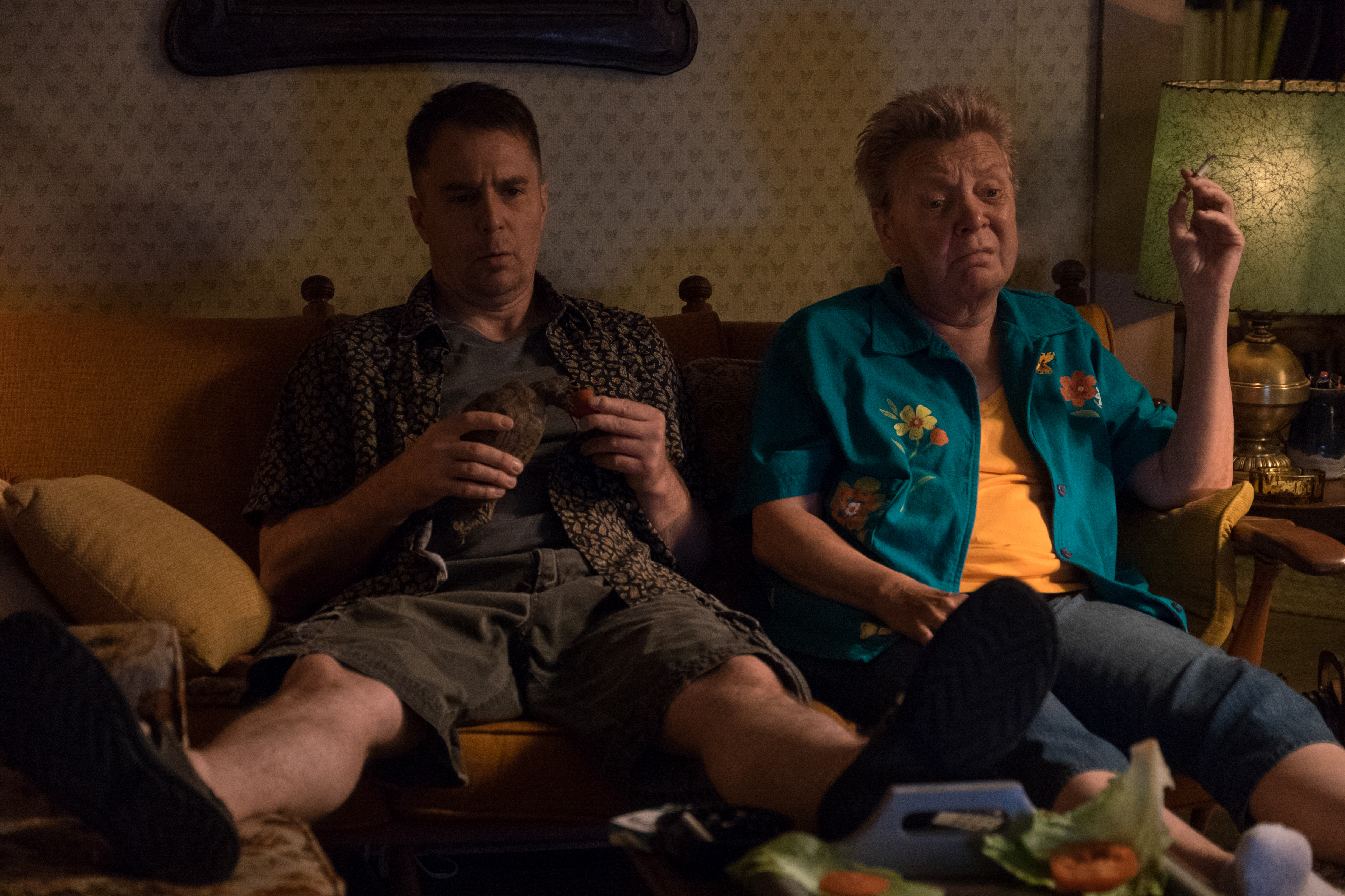 Sam Rockwell with a bird HD Wallpaper