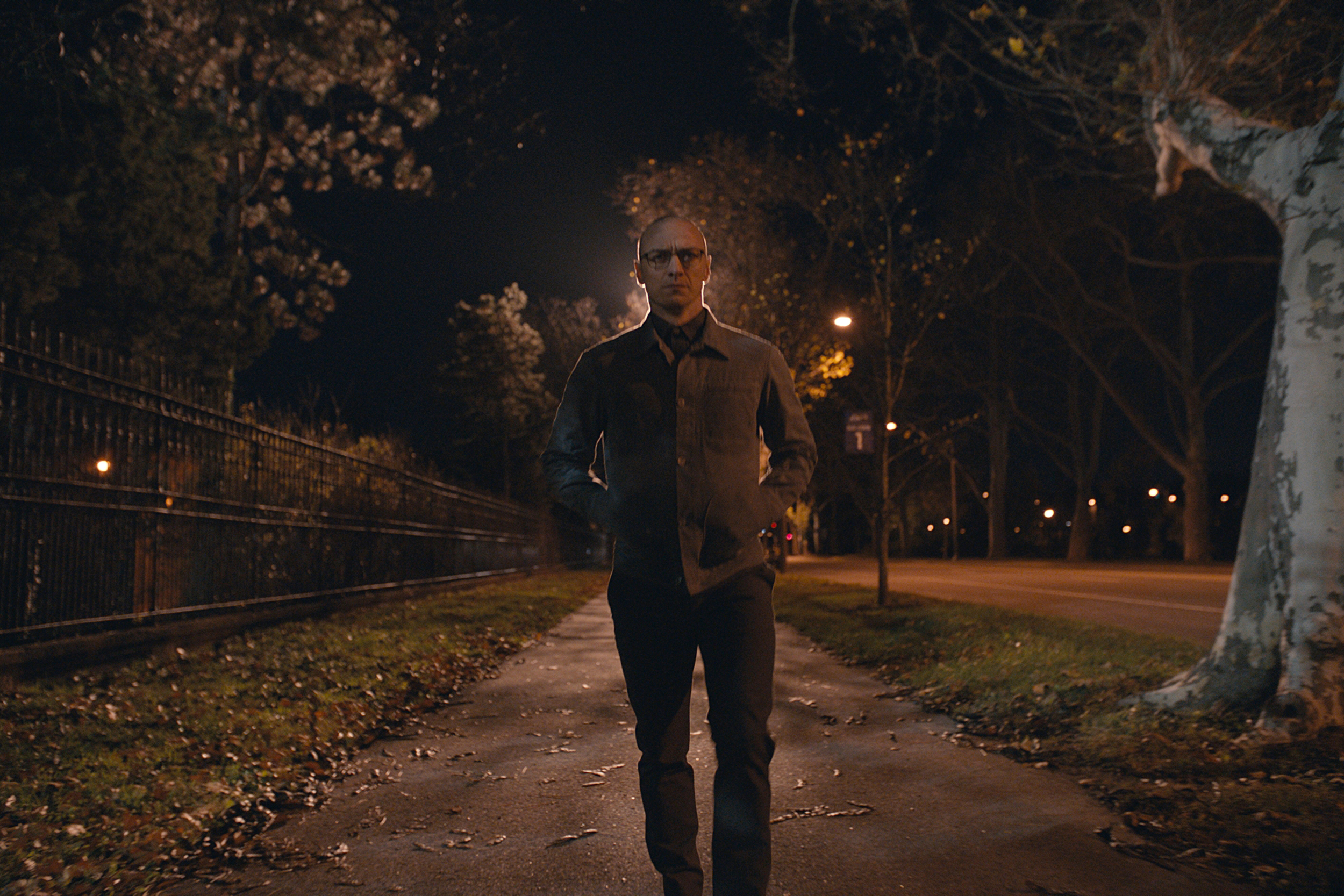 James McAvoy walking at night HD Wallpaper