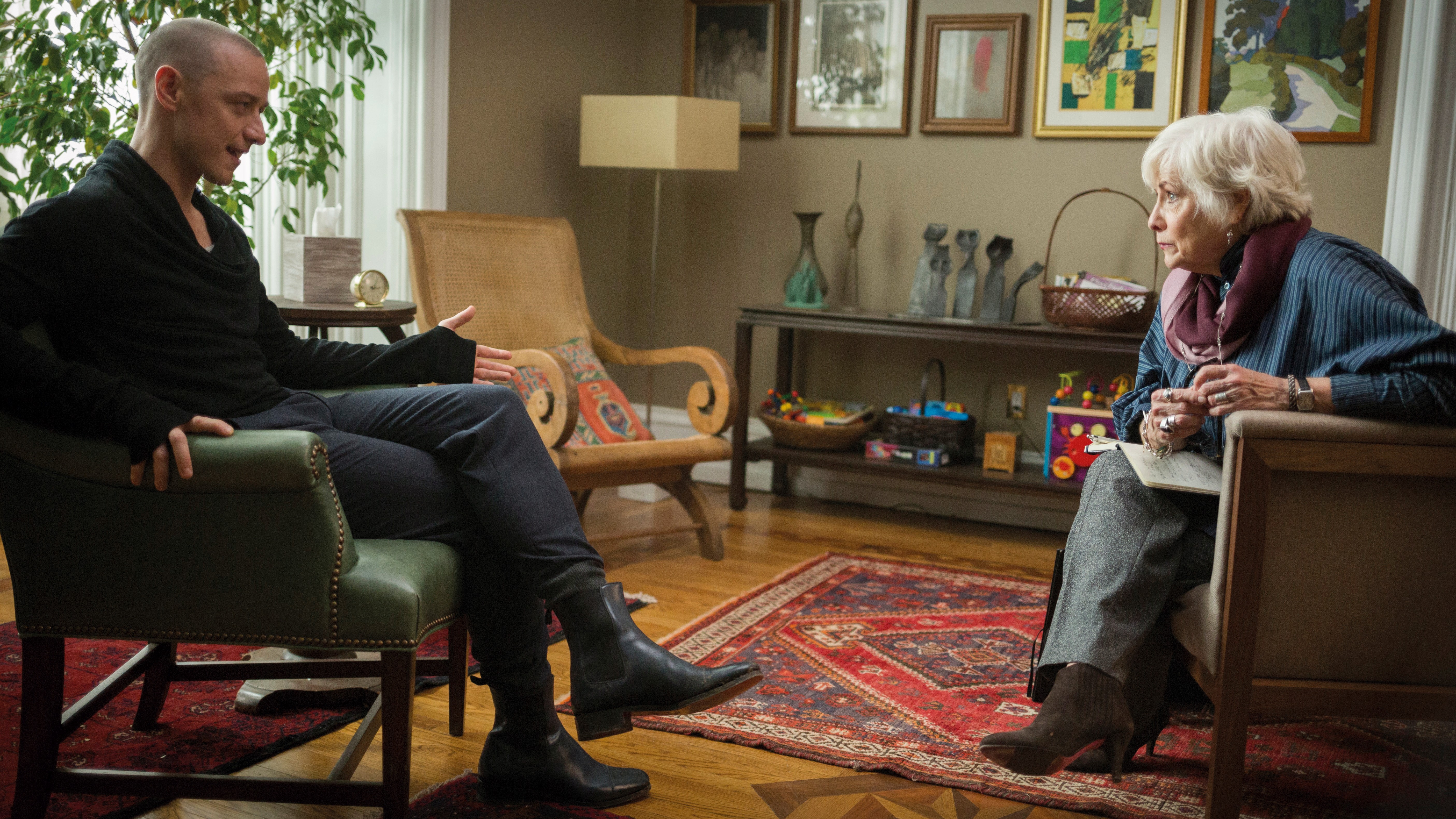 James McAvoy in a therapy session HD Wallpaper
