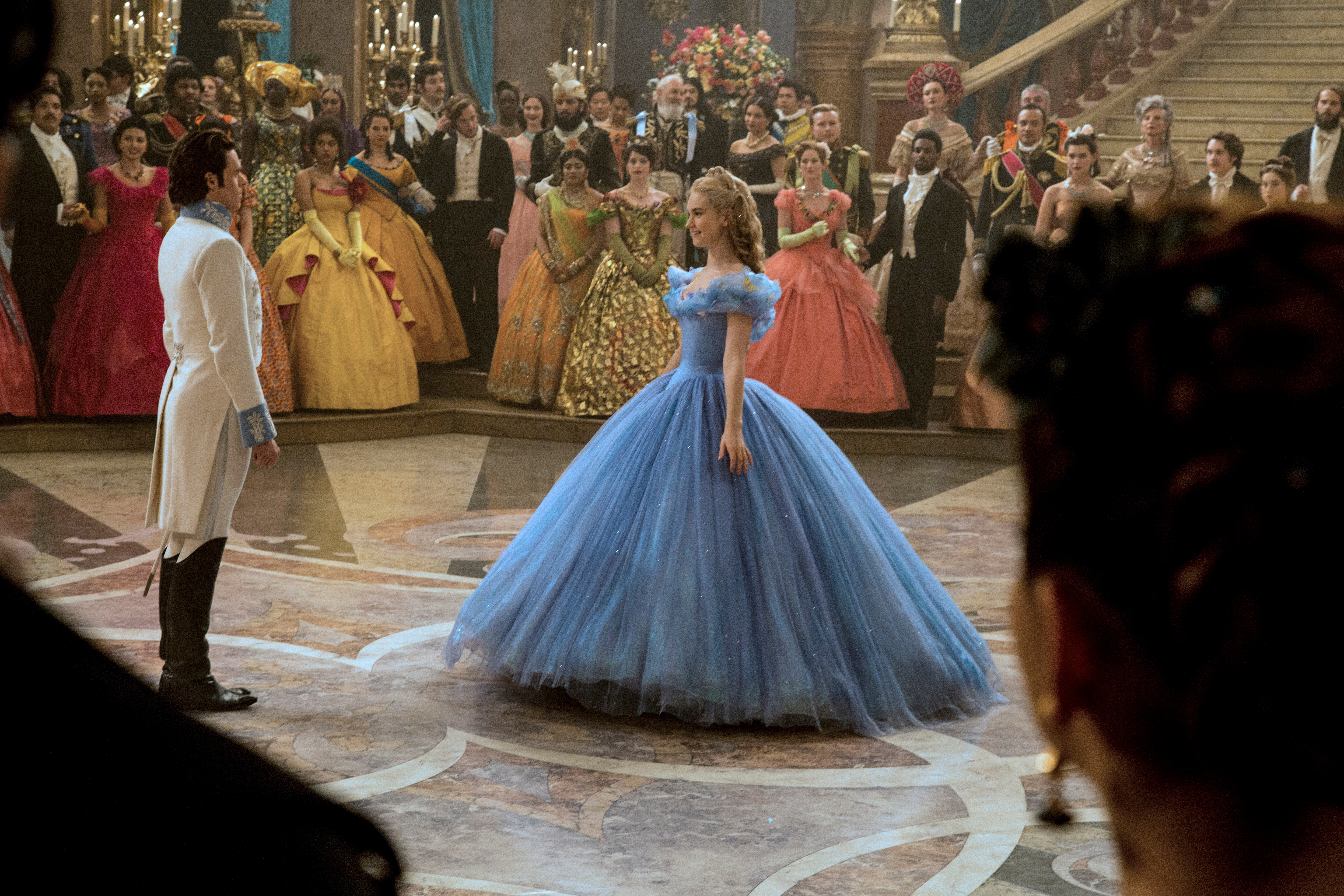 Cinderella and Prince Charming at a Ball HD Wallpaper