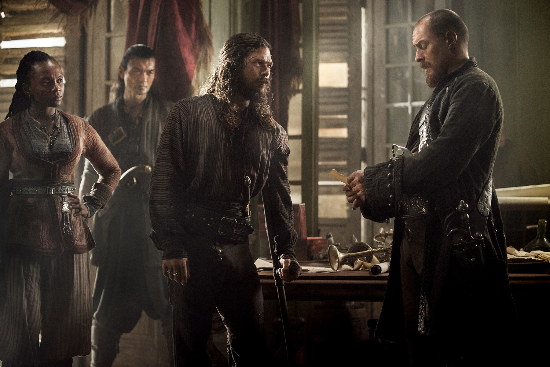 Black Sails: John Silver and Captain Flint HD Wallpaper