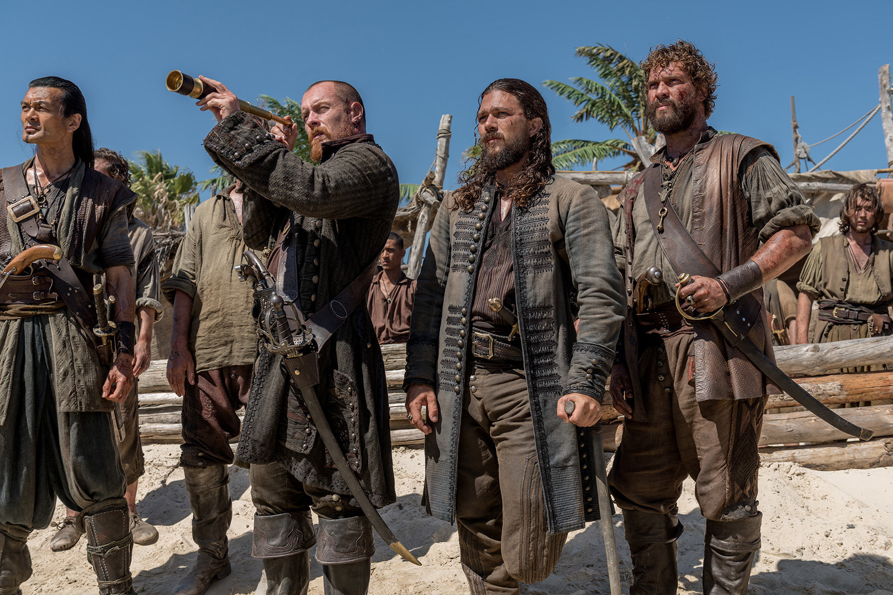 Black Sails: John Silver and Captain Flint HD Wallpaper