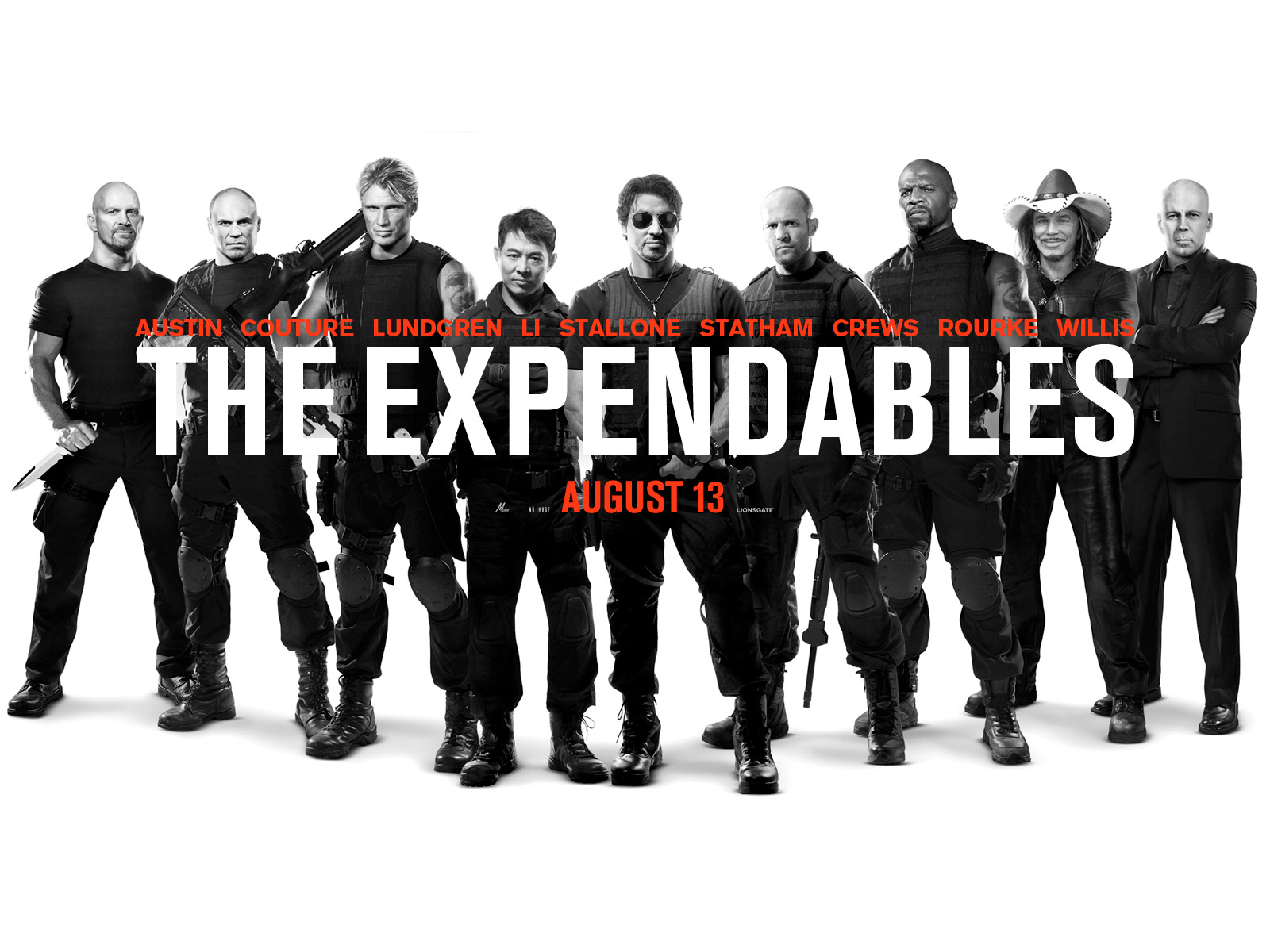 The Expendables movie poster with cast HD Wallpaper