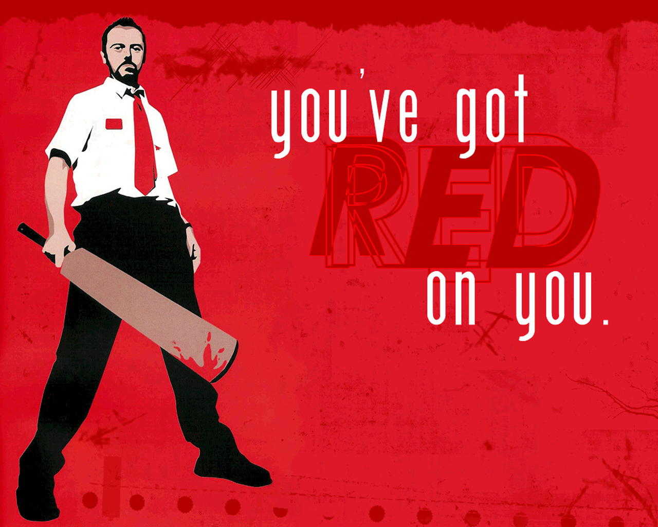 Shaun of the Dead poster with Simon Pegg HD Wallpaper