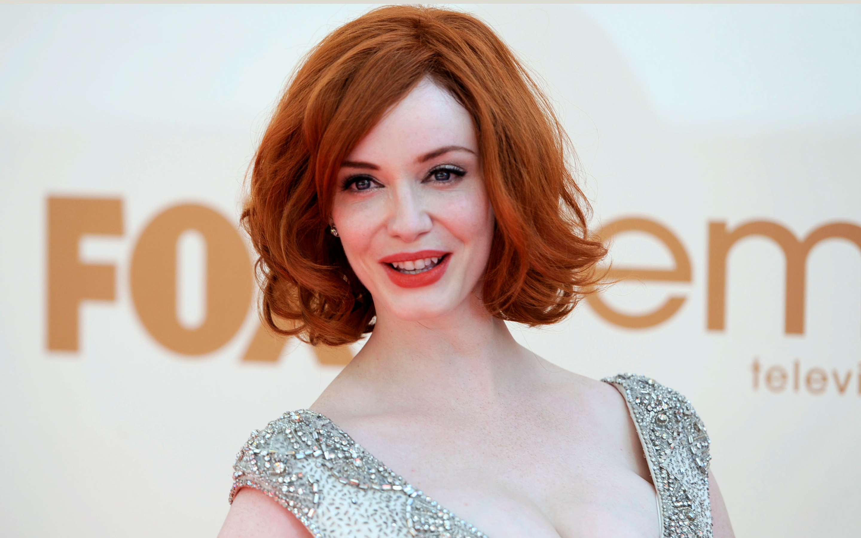 Christina Hendricks at FOX Emmy Television HD Wallpaper