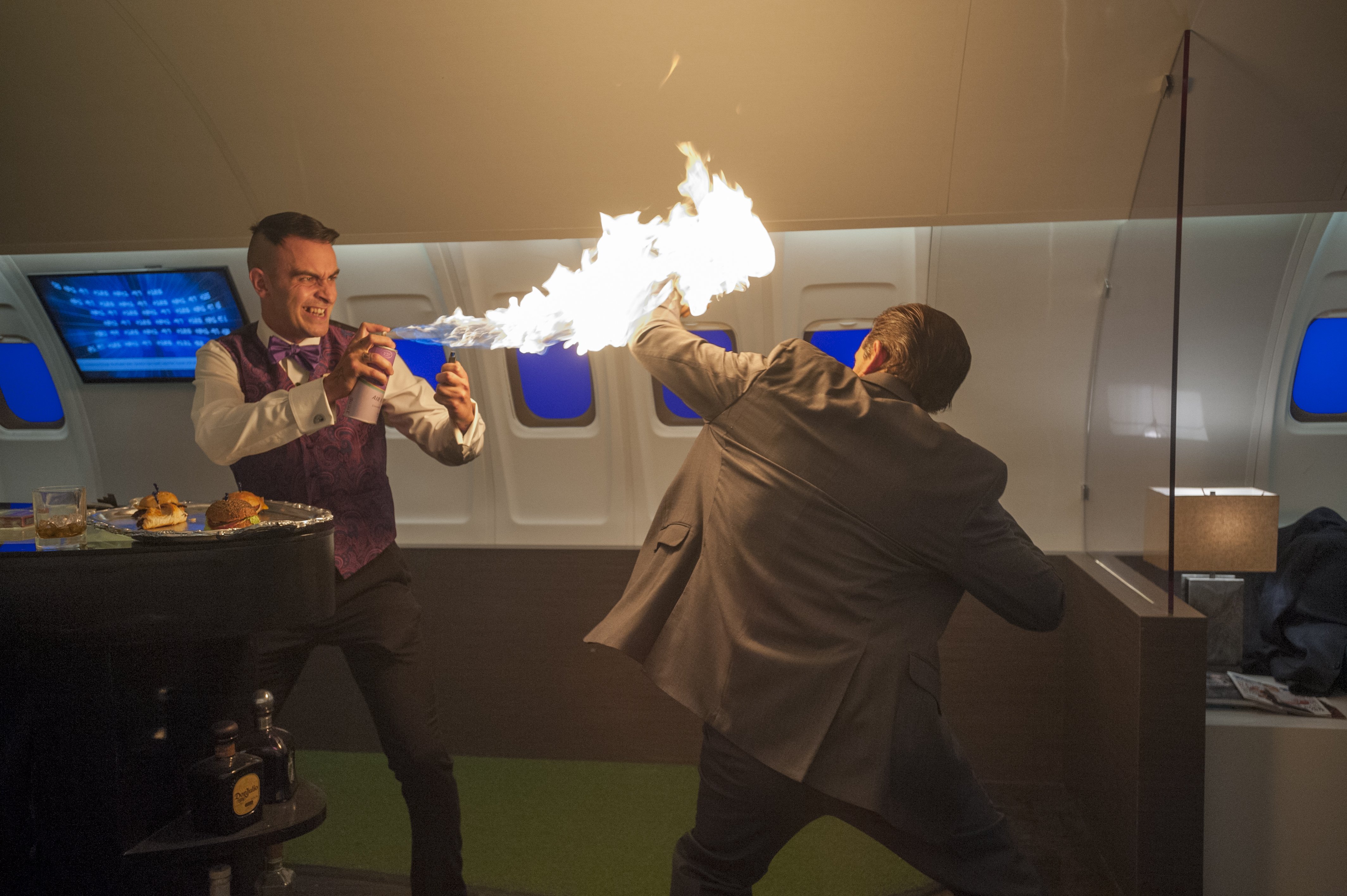 Joseph Gilgun on a plane HD Wallpaper