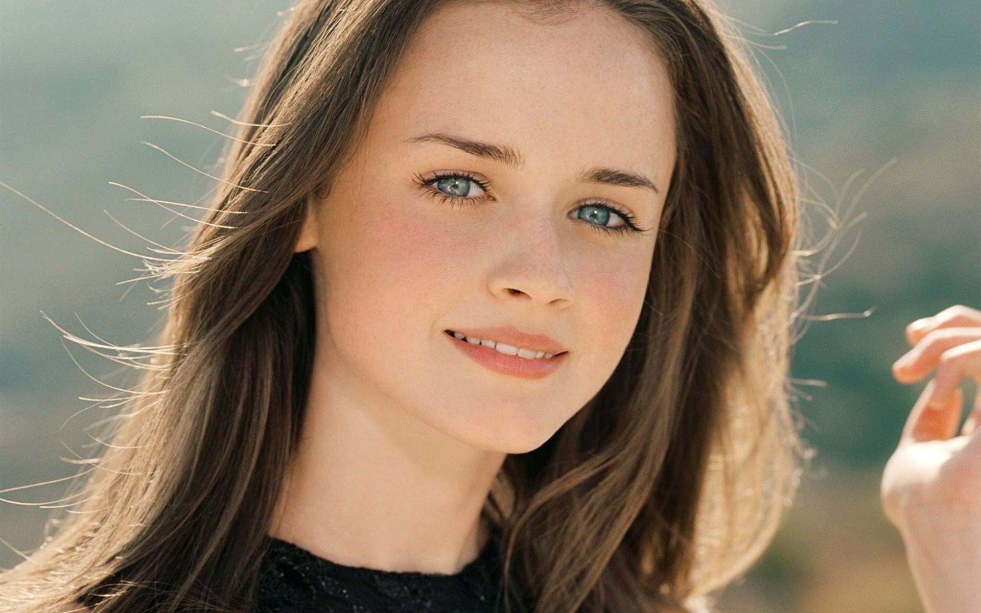 Alexis Bledel close-up portrait HD Wallpaper